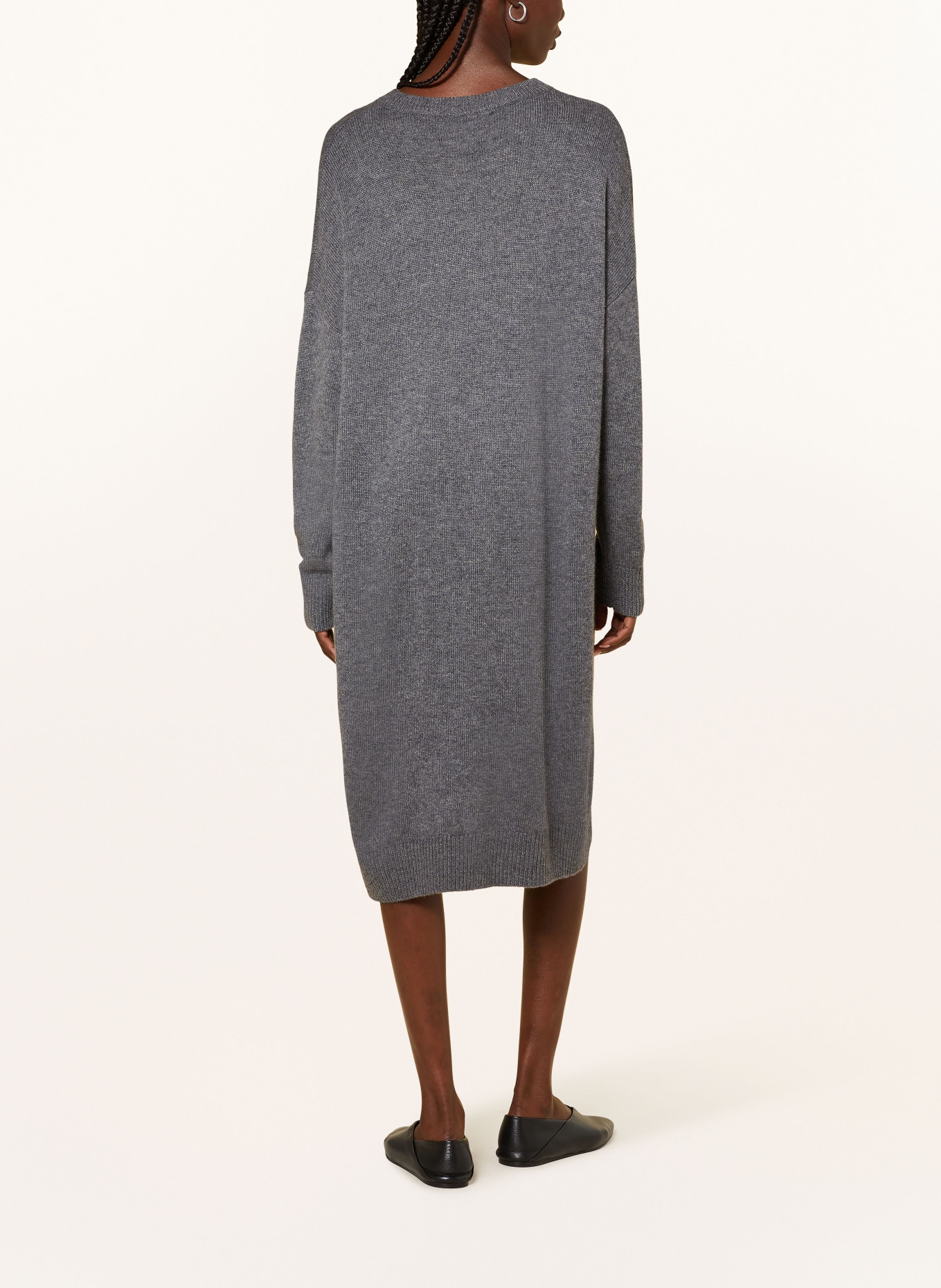 LISA YANG Knit dress FAYE made of cashmere, Color: GRAY (Image 3)