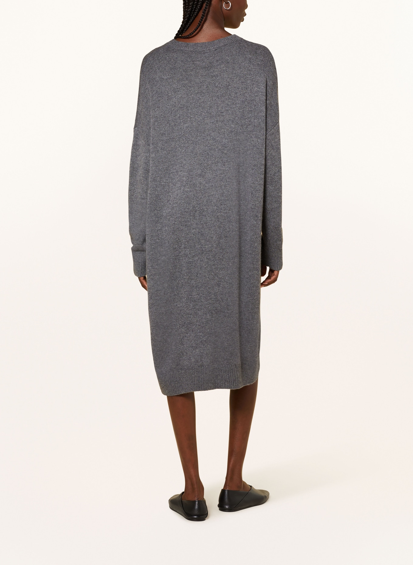 LISA YANG Knit dress FAYE made of cashmere in gray