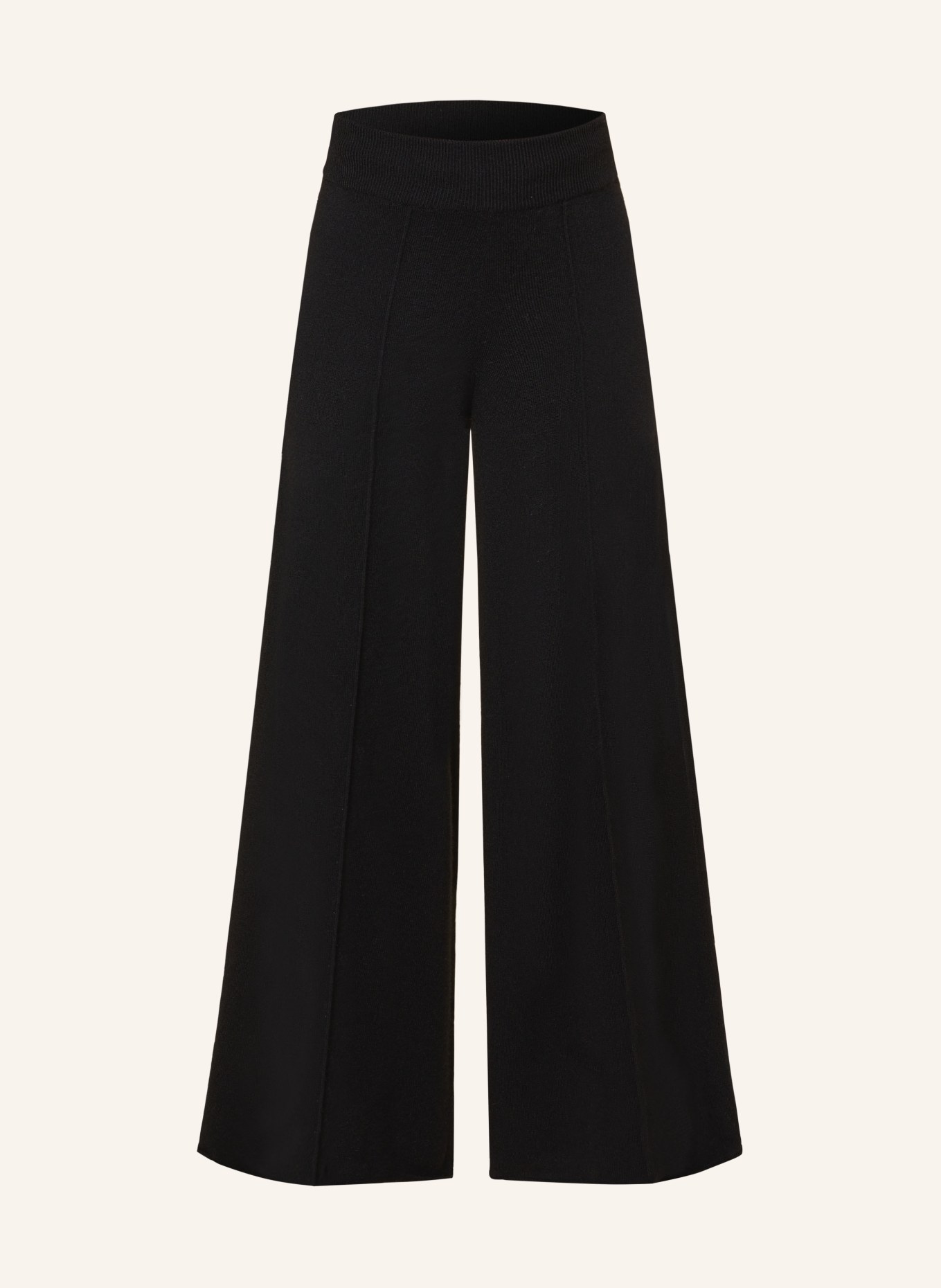 LISA YANG Knit trousers ILARIA in cashmere, Color: BLACK (Image 1)