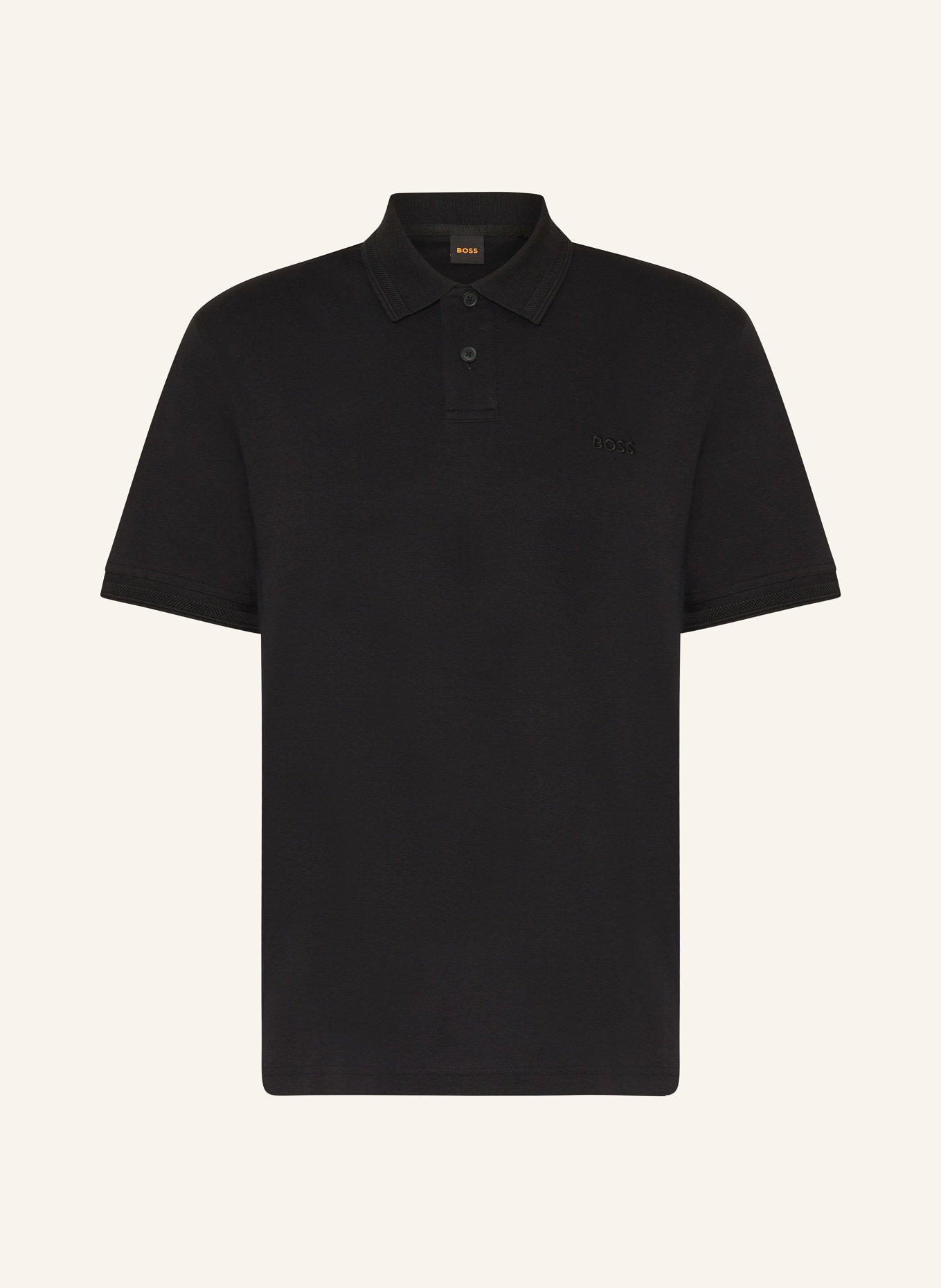 BOSS Jersey polo shirt PE, Color: BLACK (Image 1)