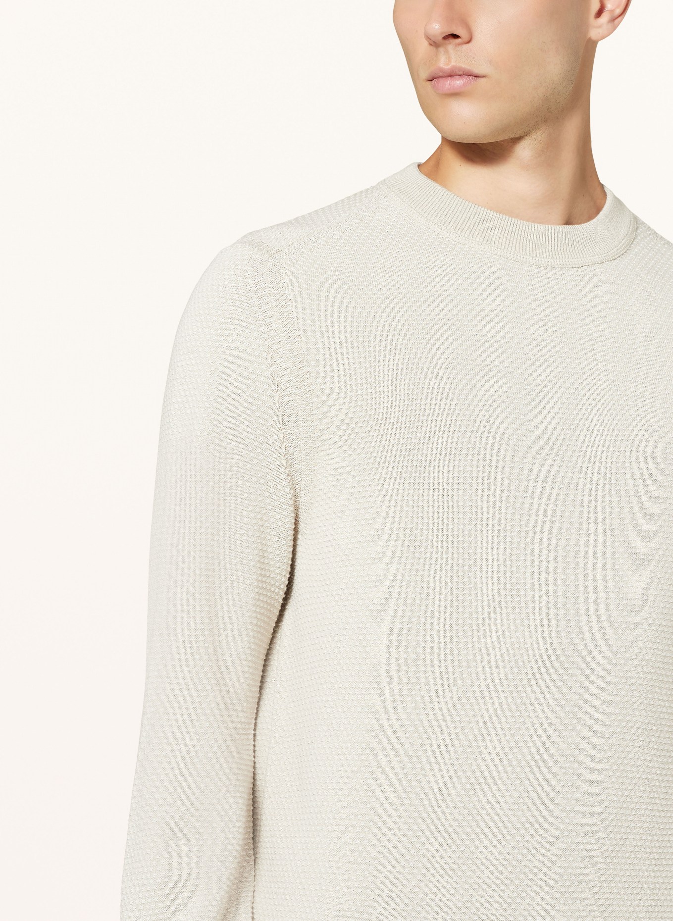 BOSS Sweater KAPOKSI, Color: 271 LIGHT BEIGE (Image 4)