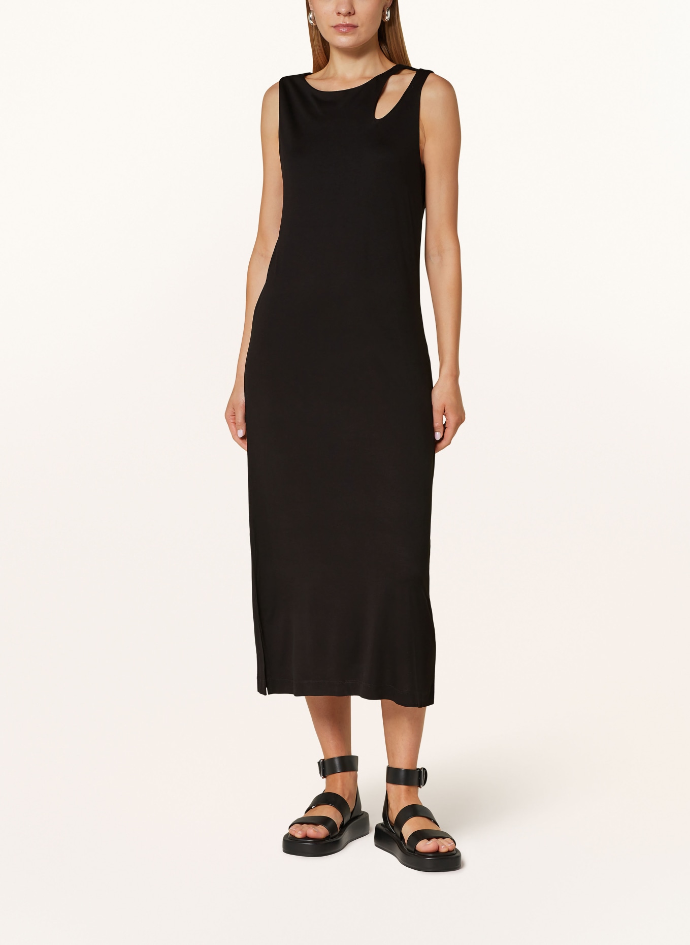 OPUS Jersey dress WELPA with cut-out, Color: BLACK (Image 2)