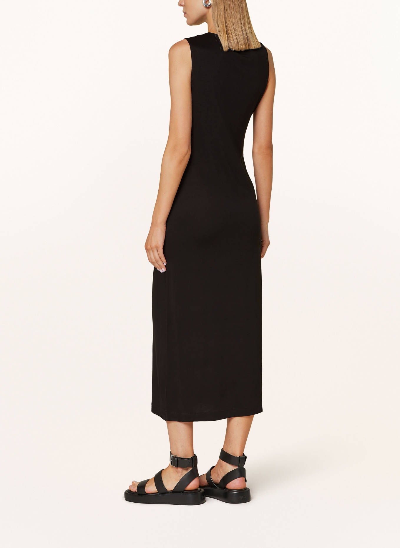 OPUS Jersey dress WELPA with cut-out, Color: BLACK (Image 3)