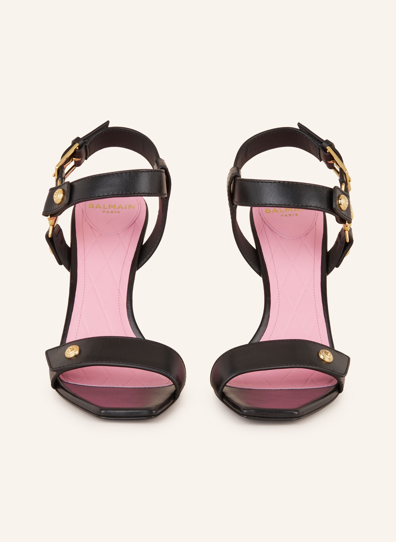 BALMAIN Sandals EVA, Color: BLACK/ GOLD (Image 3)