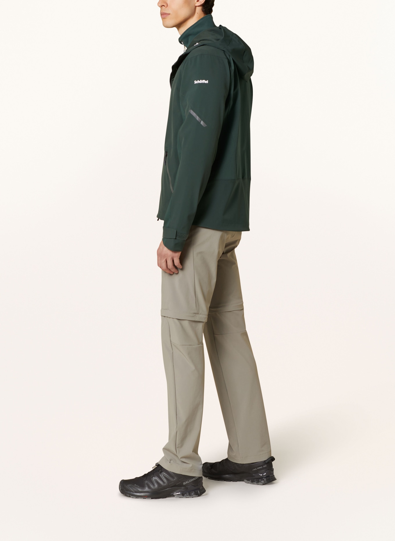 Schöffel Softshellová bunda MATREI M: TMAVĚ ZELENÁ