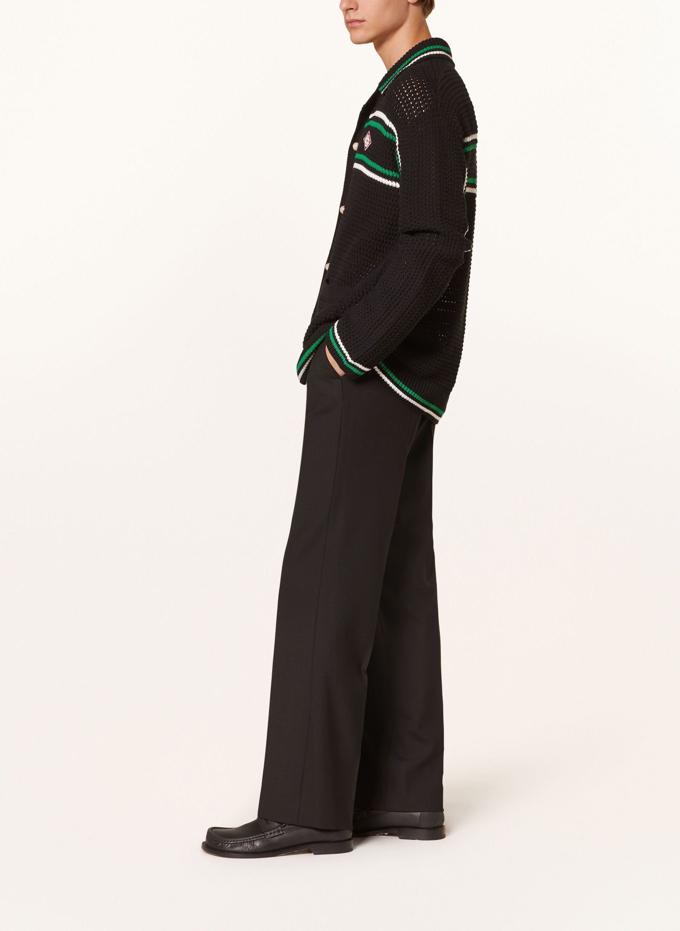 Casablanca Spodnie garniturowe regular fit, Kolor: CZARNY (Obrazek 4)