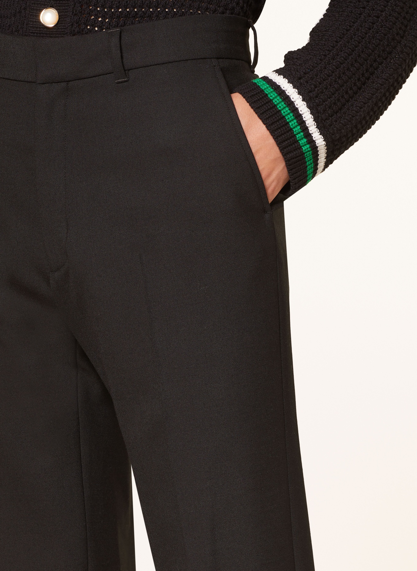 Casablanca Spodnie garniturowe regular fit, Kolor: CZARNY (Obrazek 5)