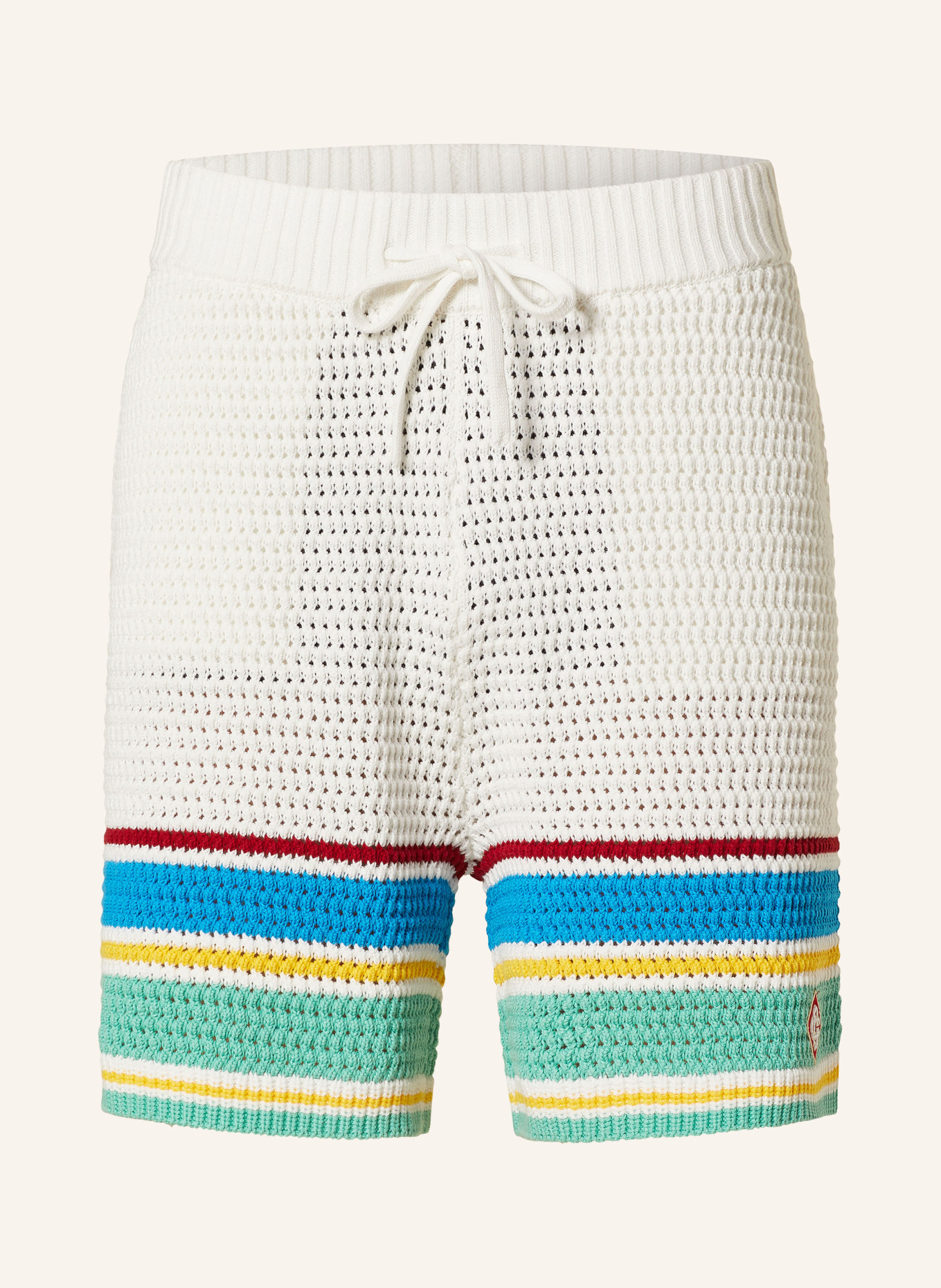 Casablanca Knit shorts, Color: WHITE/ BLUE/ GREEN (Image 1)