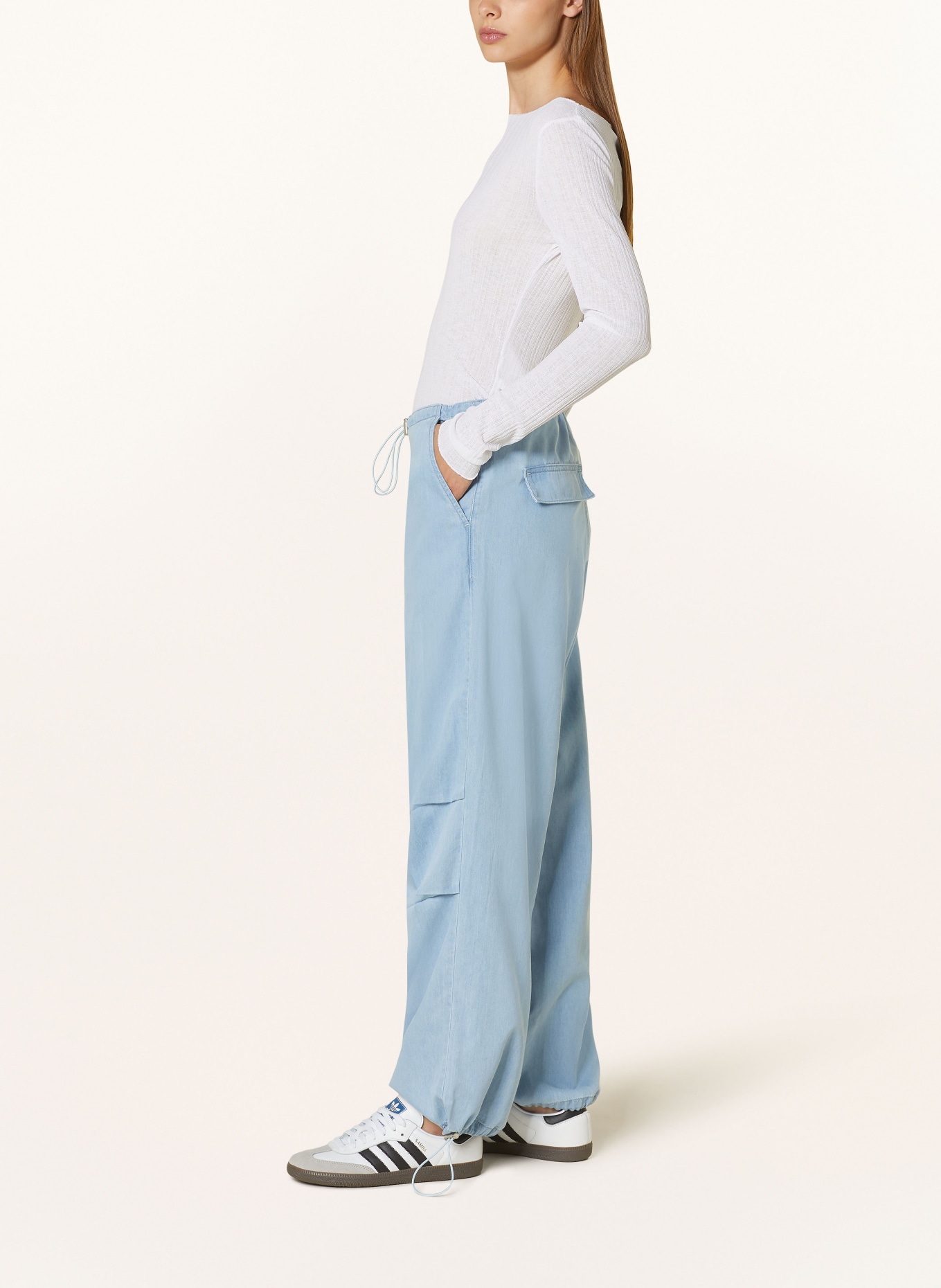 mavi Trousers HILL in denim look, Color: LIGHT BLUE (Image 4)