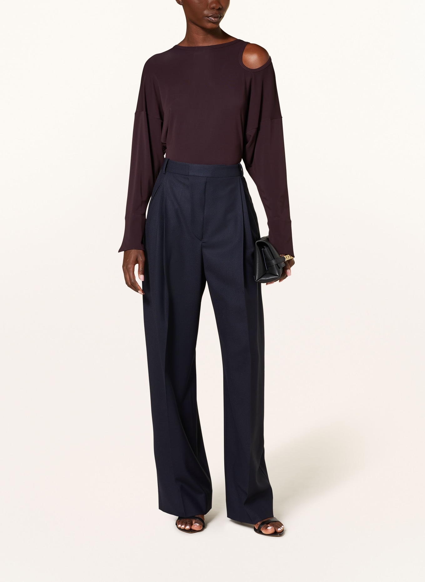 VICTORIA BECKHAM Marlenehose: DUNKELBLAU