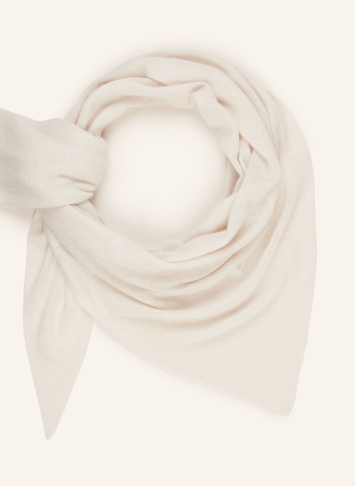 darling harbour Chusta trójkątna z kaszmiru: KREMOWY