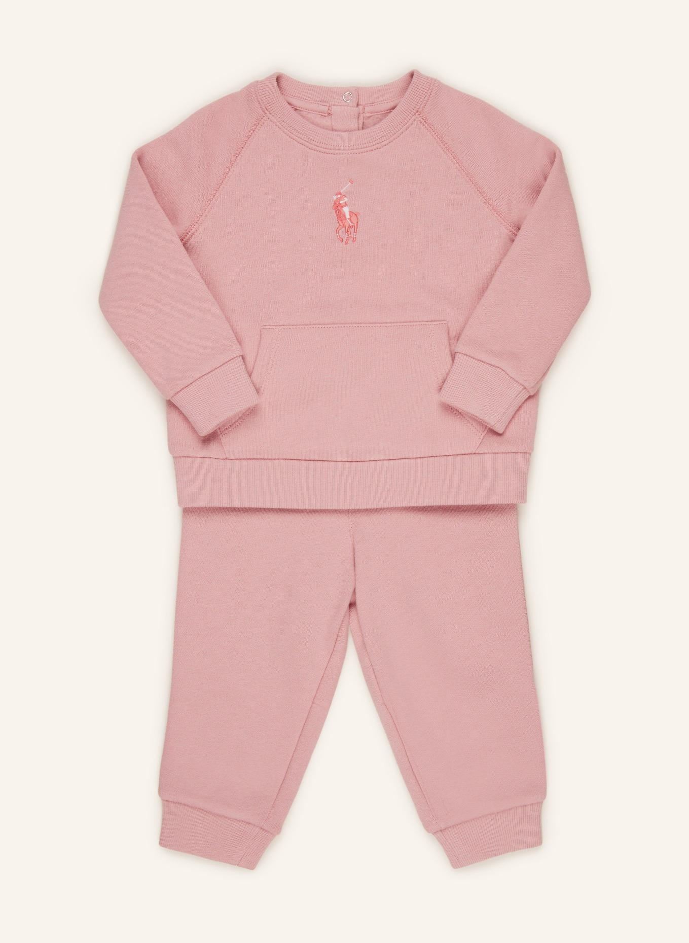 POLO RALPH LAUREN Set: Sweatshirt und Sweathose in rosé 