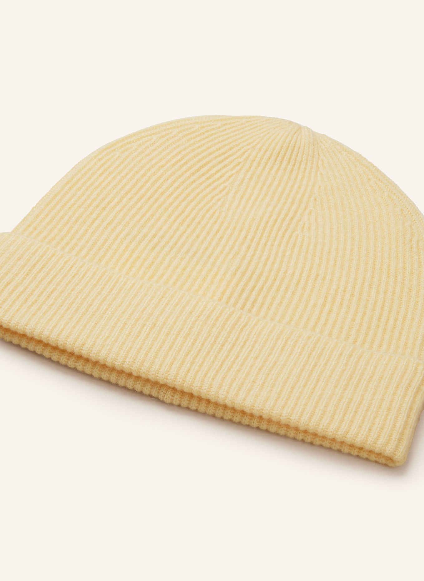 darling harbour Cashmere-Mütze: HELLGELB