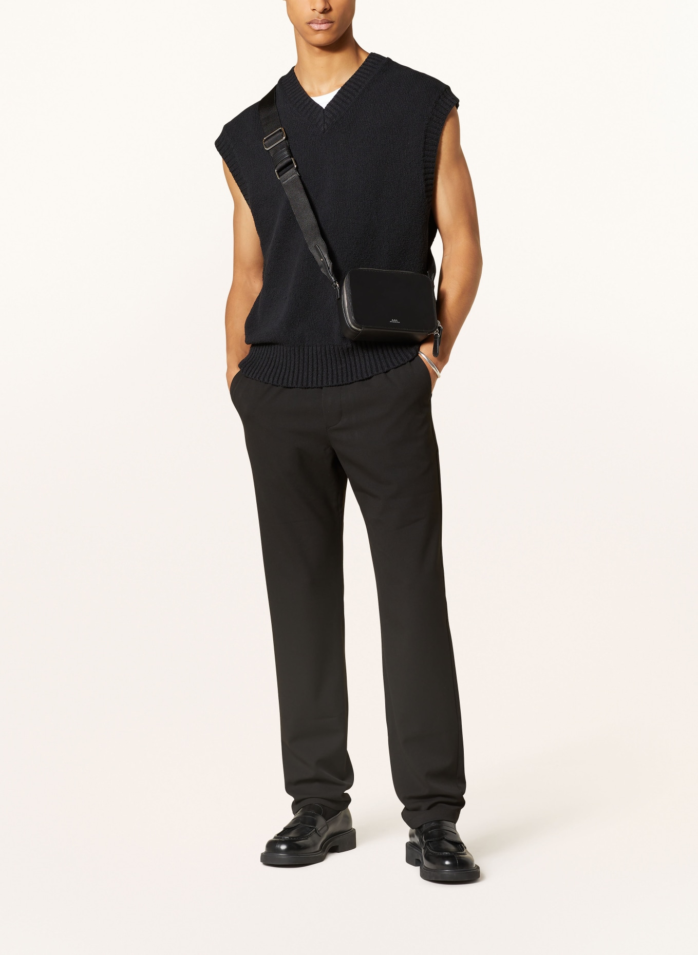 LES DEUX Spodnie PATRICK w stylu dresowym regular fit, Kolor: CZARNY (Obrazek 2)