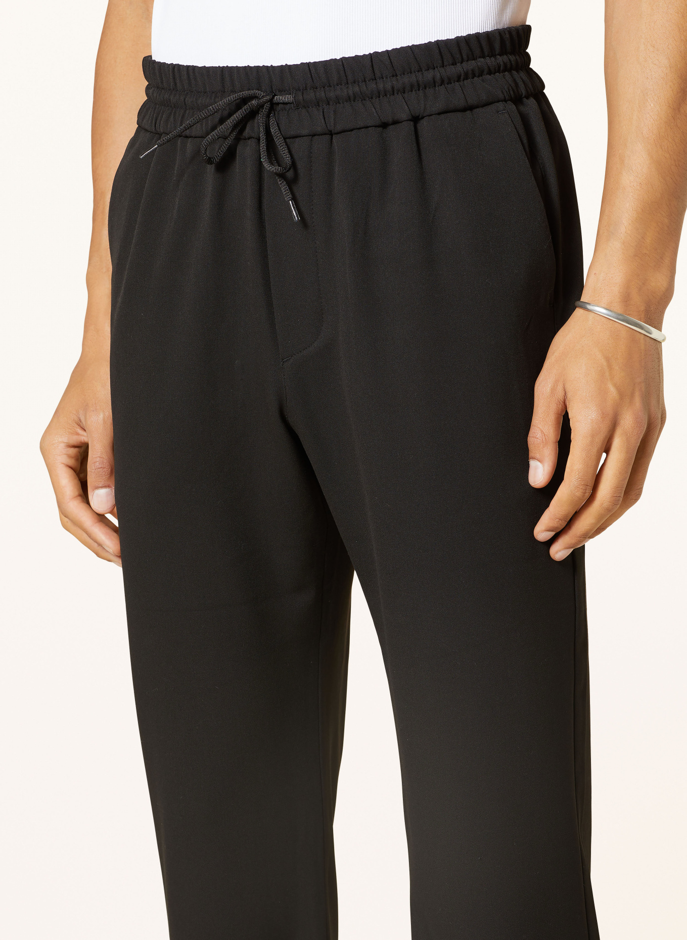 LES DEUX Spodnie PATRICK w stylu dresowym regular fit, Kolor: CZARNY (Obrazek 5)
