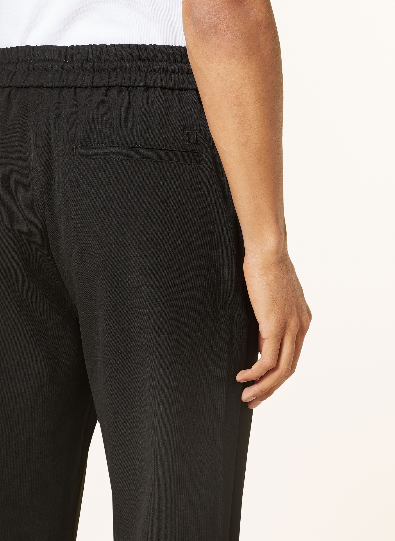 LES DEUX Pants PATRICK in jogger style regular fit, Color: BLACK (Image 6)