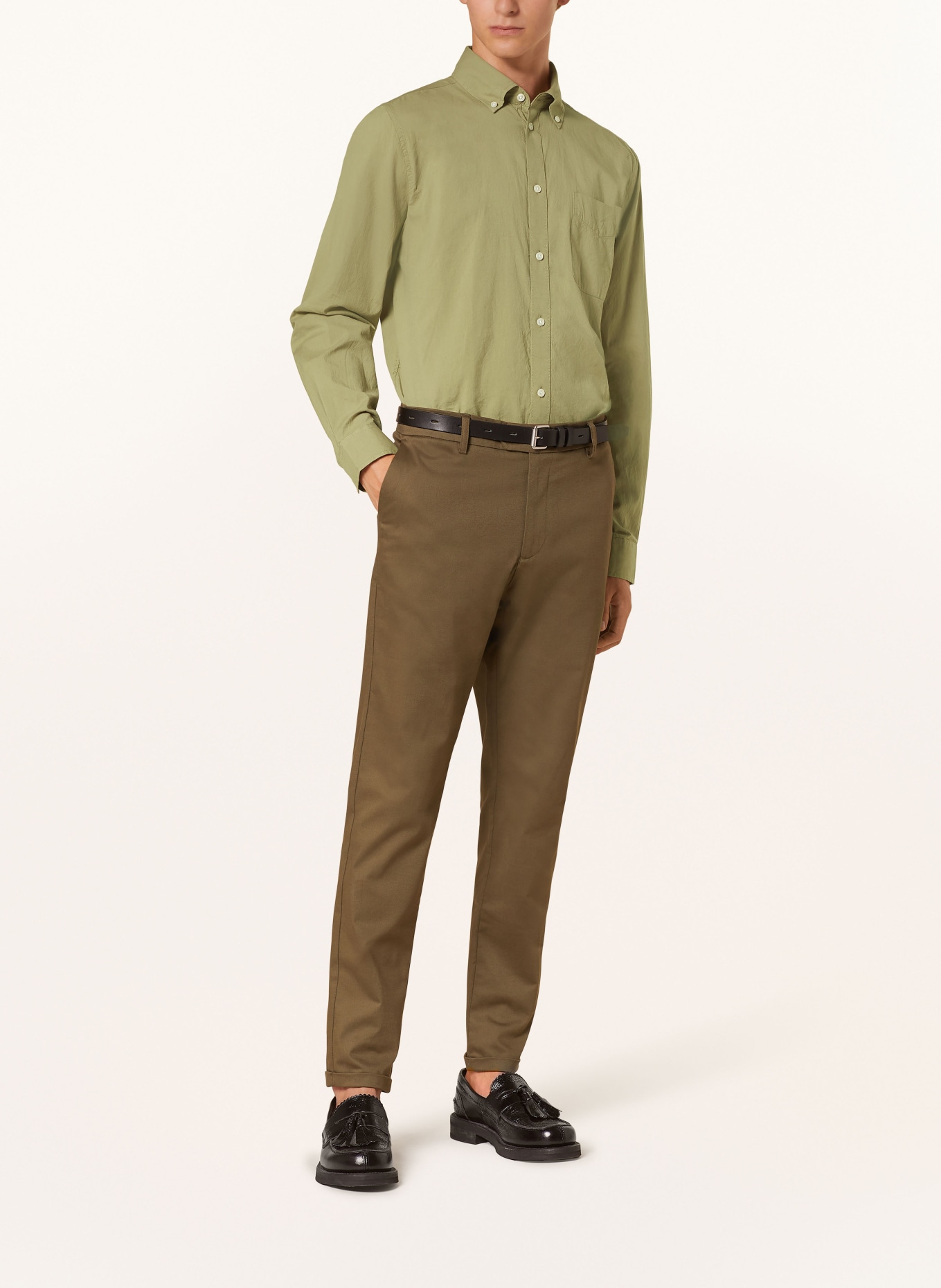 LES DEUX Shirt comfort fit, Color: GREEN (Image 2)