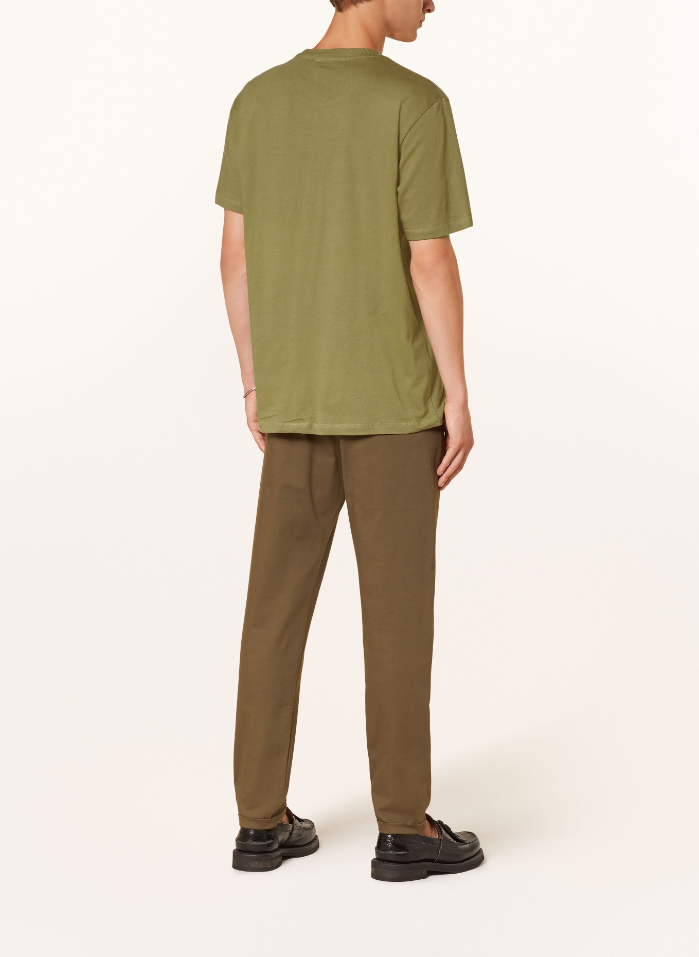 LES DEUX T-shirt: GREEN / WHITE