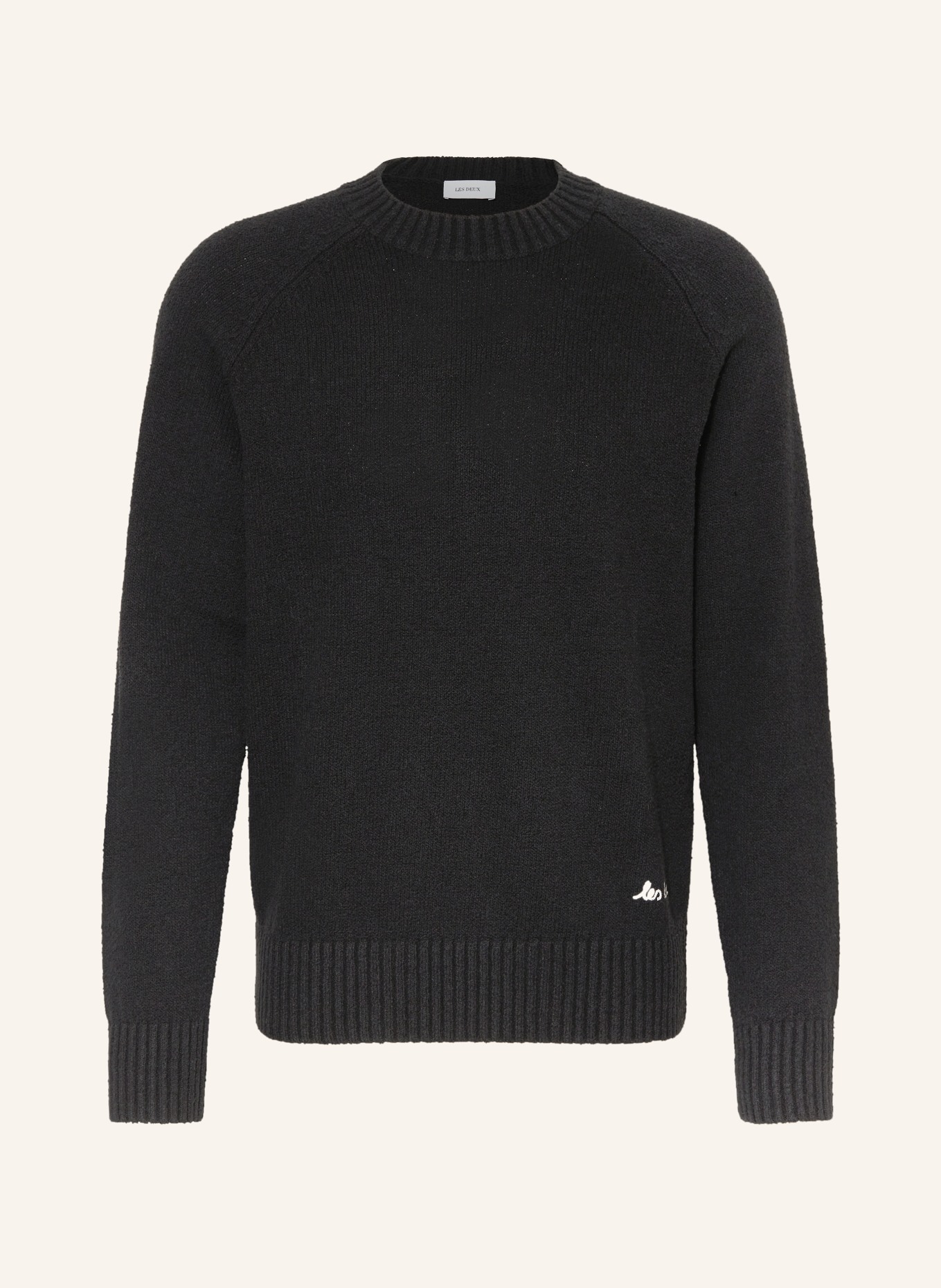 LES DEUX Bouclé sweater BRAD, Color: BLACK (Image 1)