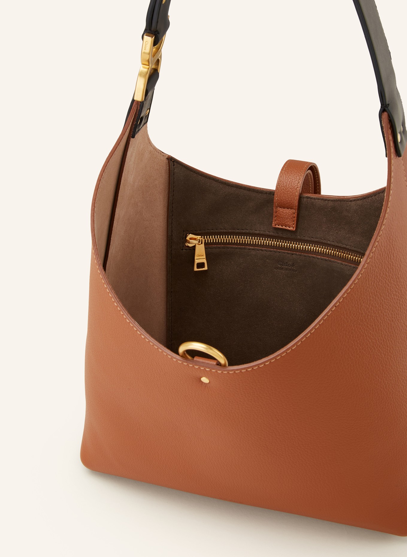 Chloé Hobo bag MARCIE with rivets, Color: TAN (Image 3)