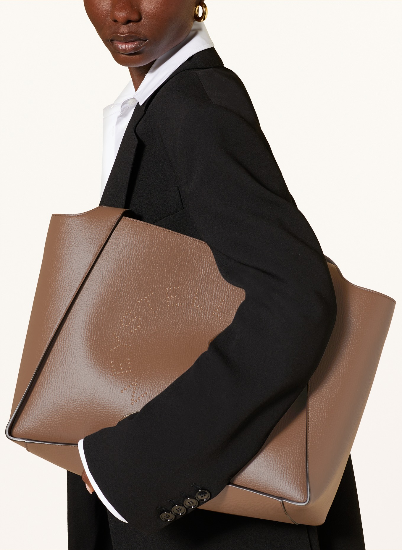 STELLA McCARTNEY Shopper with pouch, Color: BROWN (Image 4)