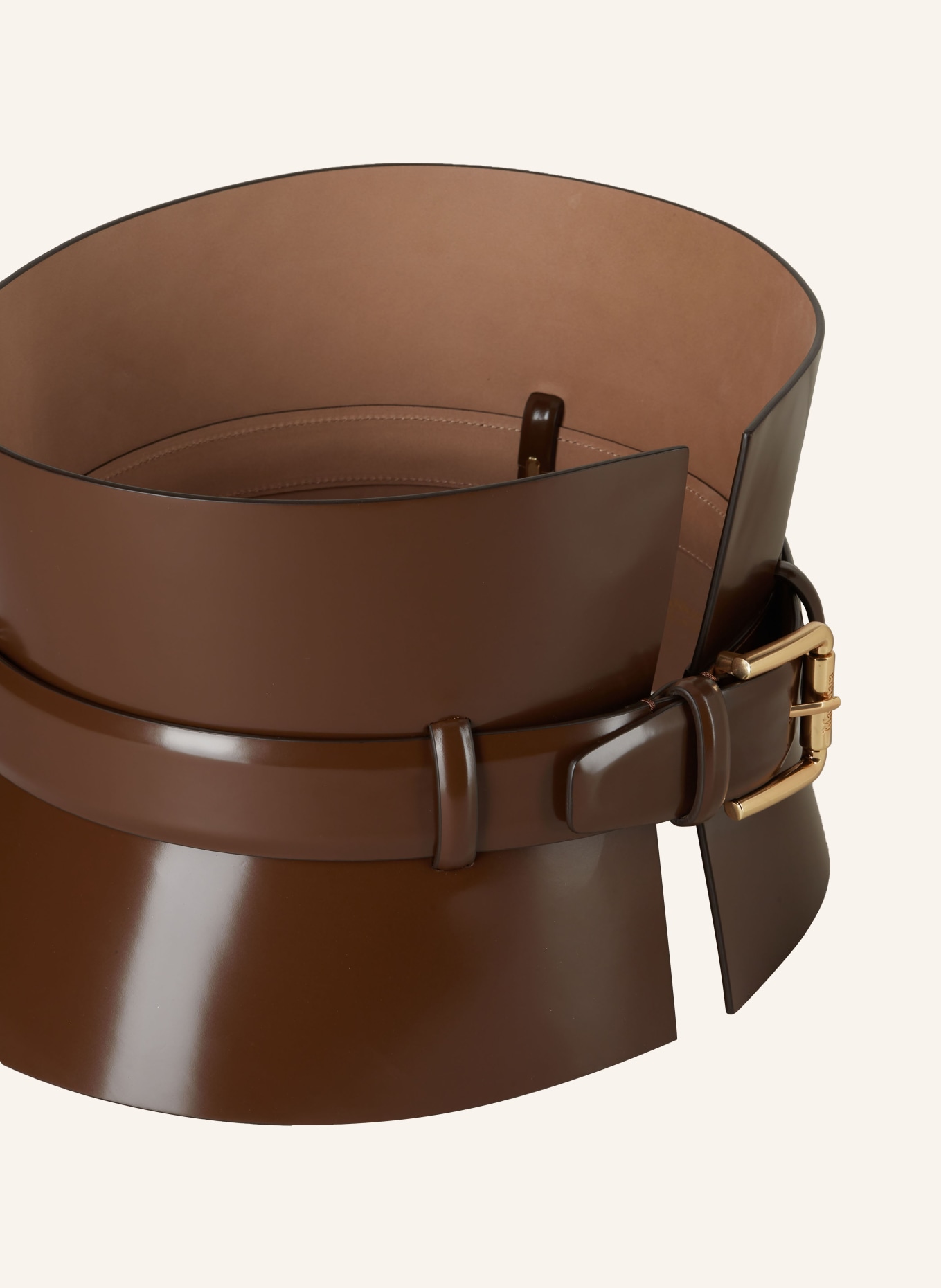Max Mara Leather belt: BROWN (Image 2)