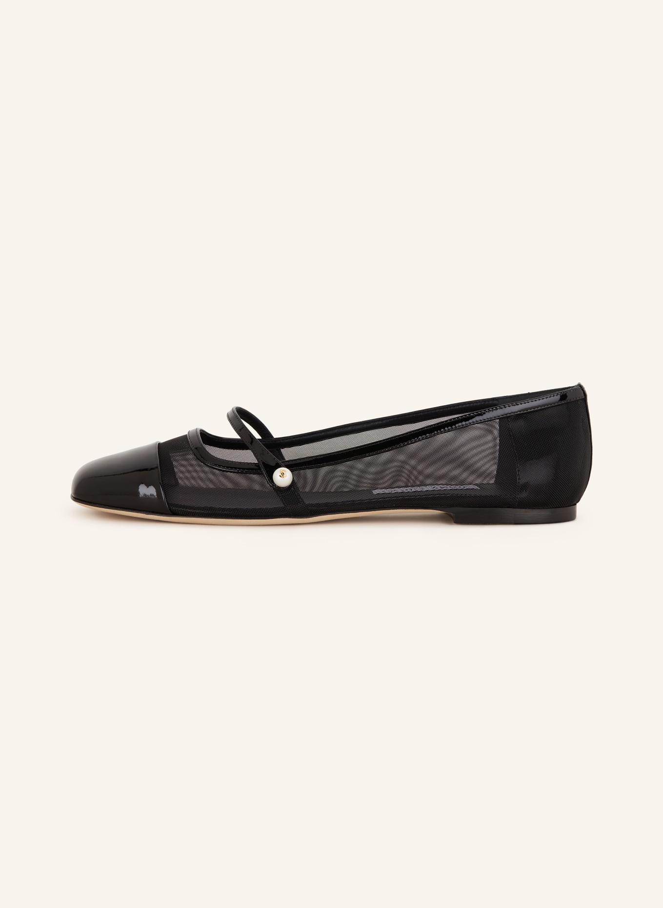 JIMMY CHOO Mary-Jane-Ballerinas ELISA: SCHWARZ