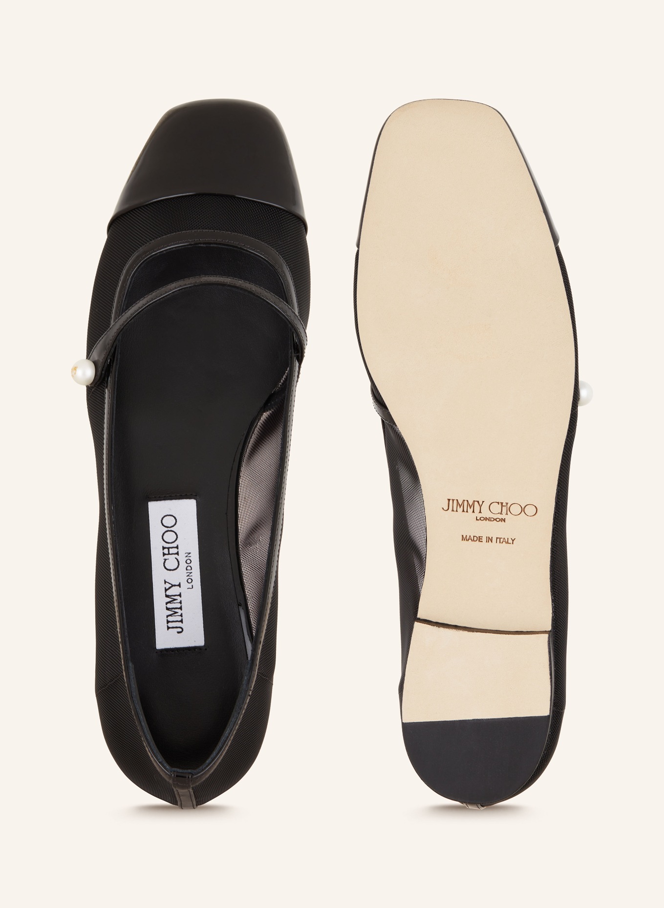 JIMMY CHOO Mary-Jane-Ballerinas ELISA: SCHWARZ