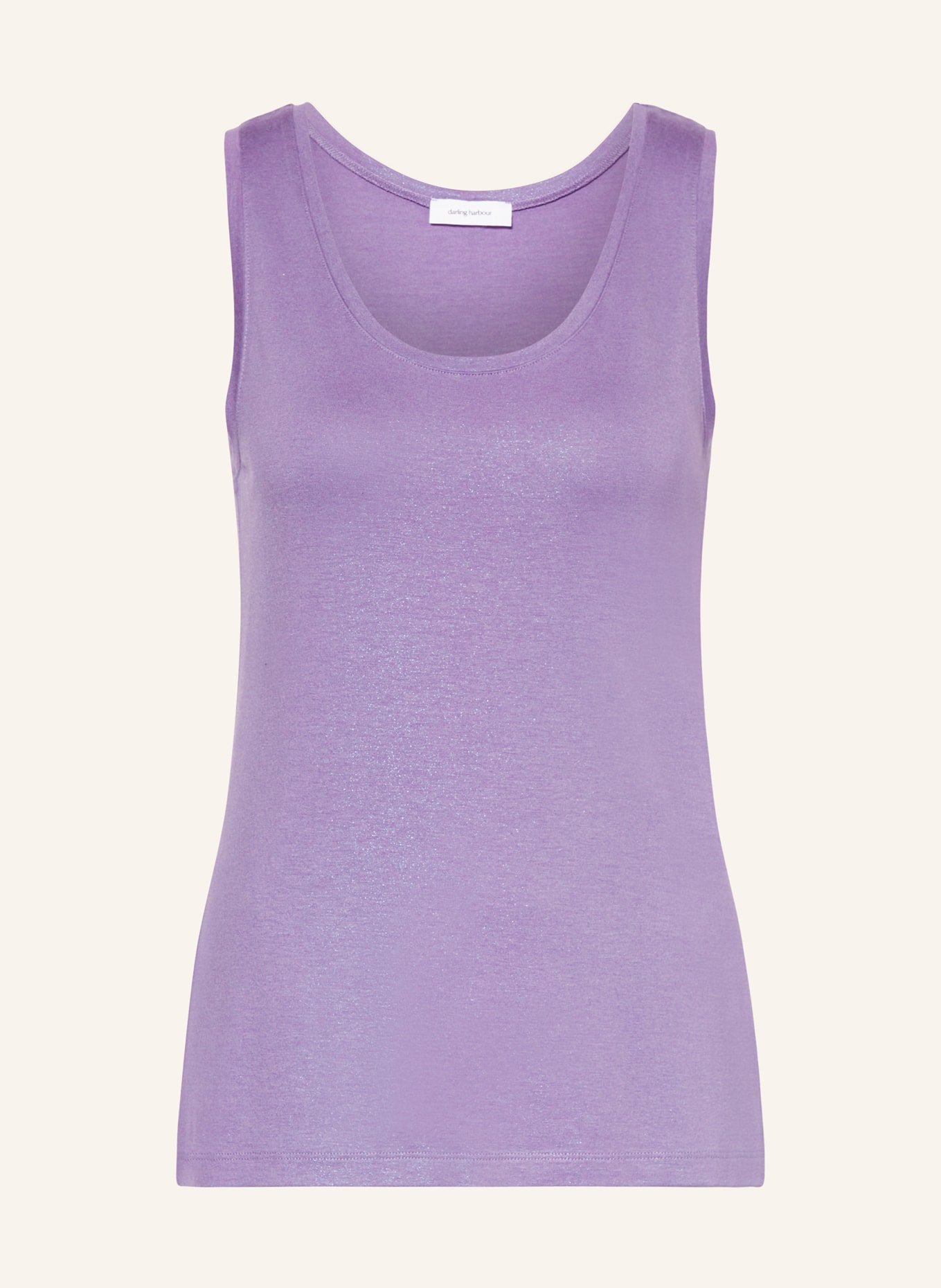 darling harbour Top with glitter thread, Color: LIGHT PURPLE (Image 1)