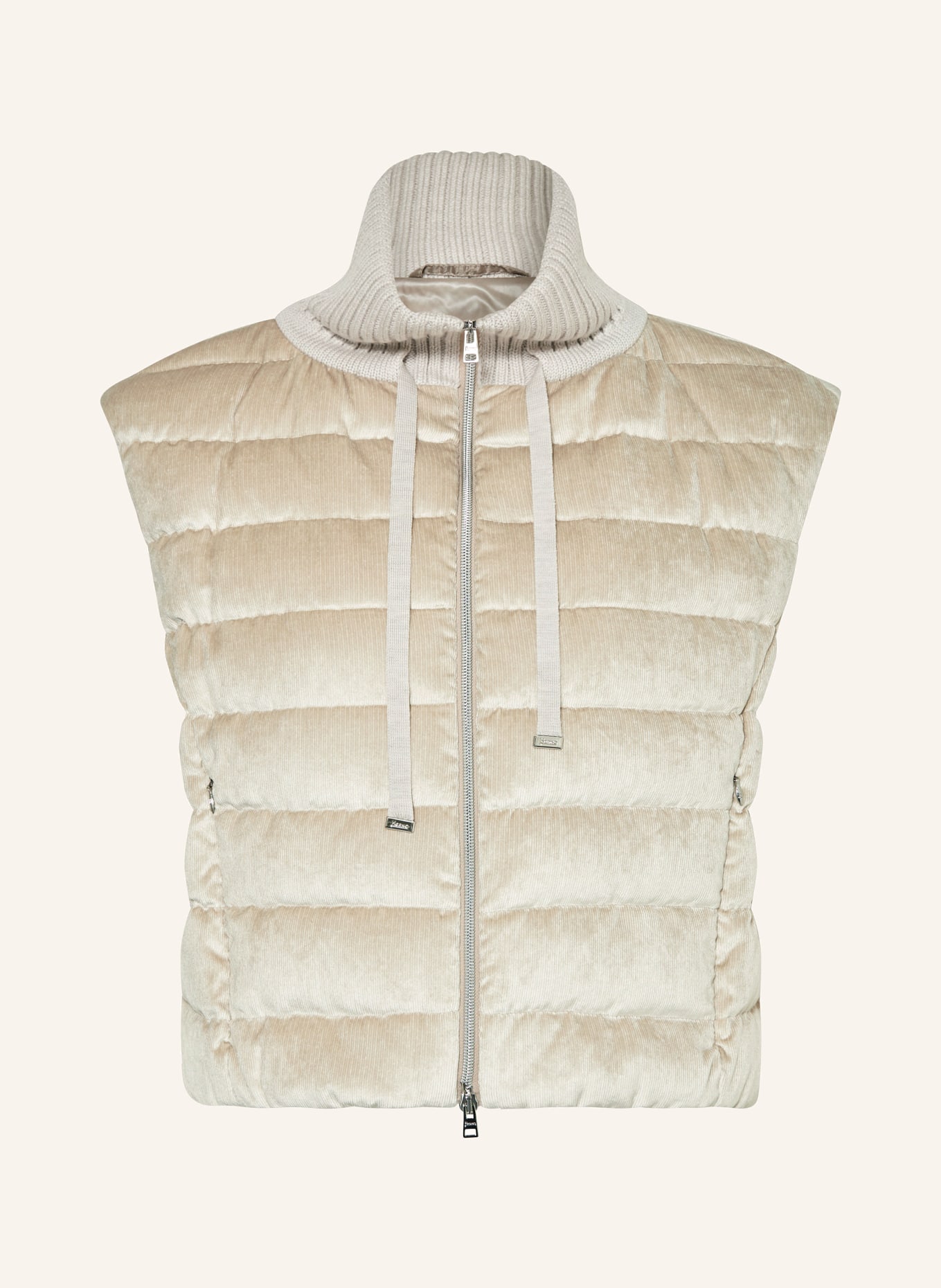 HERNO Down vest in mixed materials, Color: 1985 CHANTILLY (Image 1)