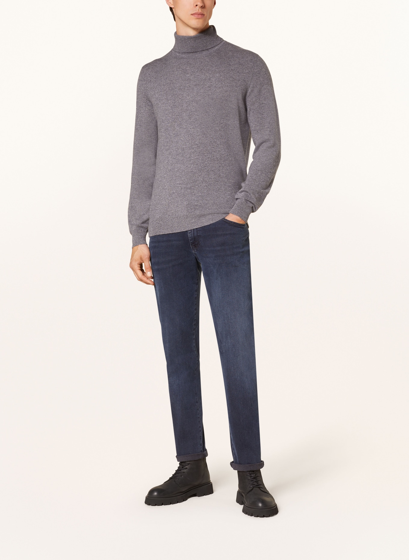 STROKESMAN'S Rollkragenpullover aus Cashmere: GRAU