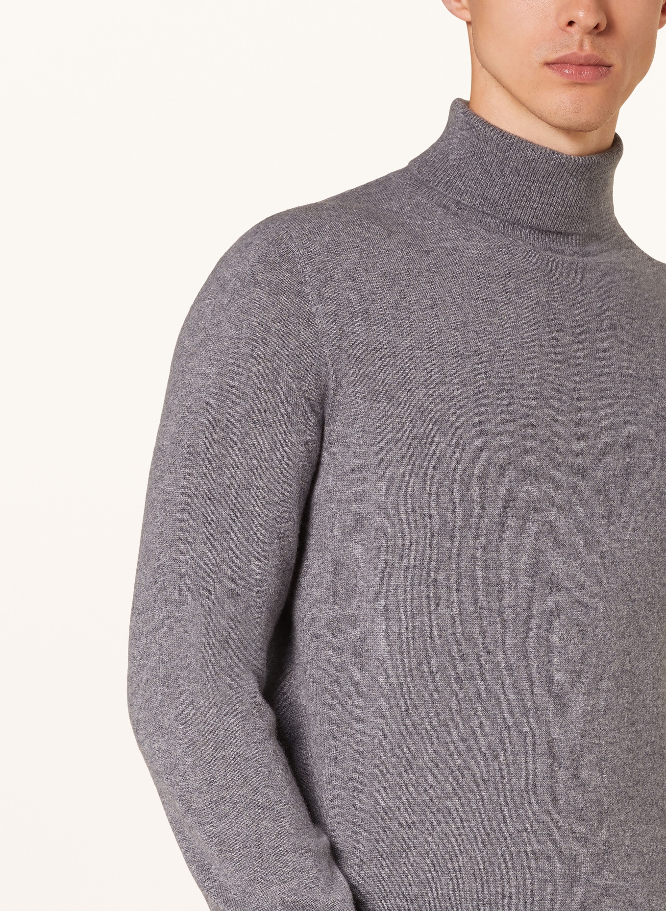 STROKESMAN'S Rollkragenpullover aus Cashmere: GRAU