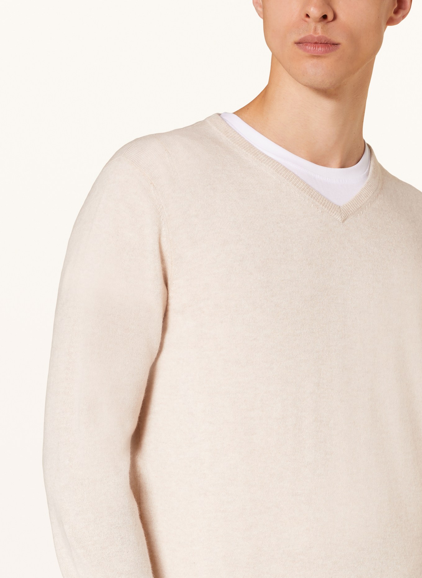 STROKESMAN'S Cashmere-Pullover, Farbe: CREME (Bild 4)