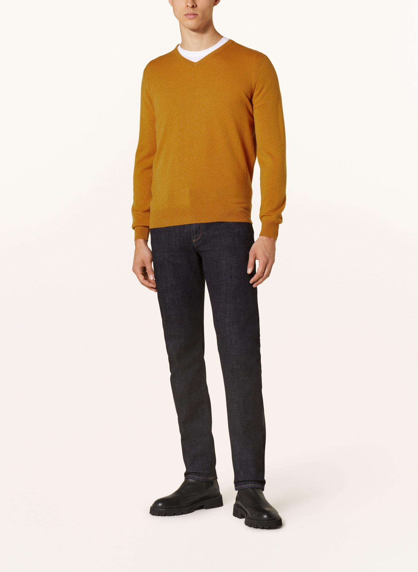 STROKESMAN'S Cashmere-Pullover, Farbe: DUNKELORANGE (Bild 2)