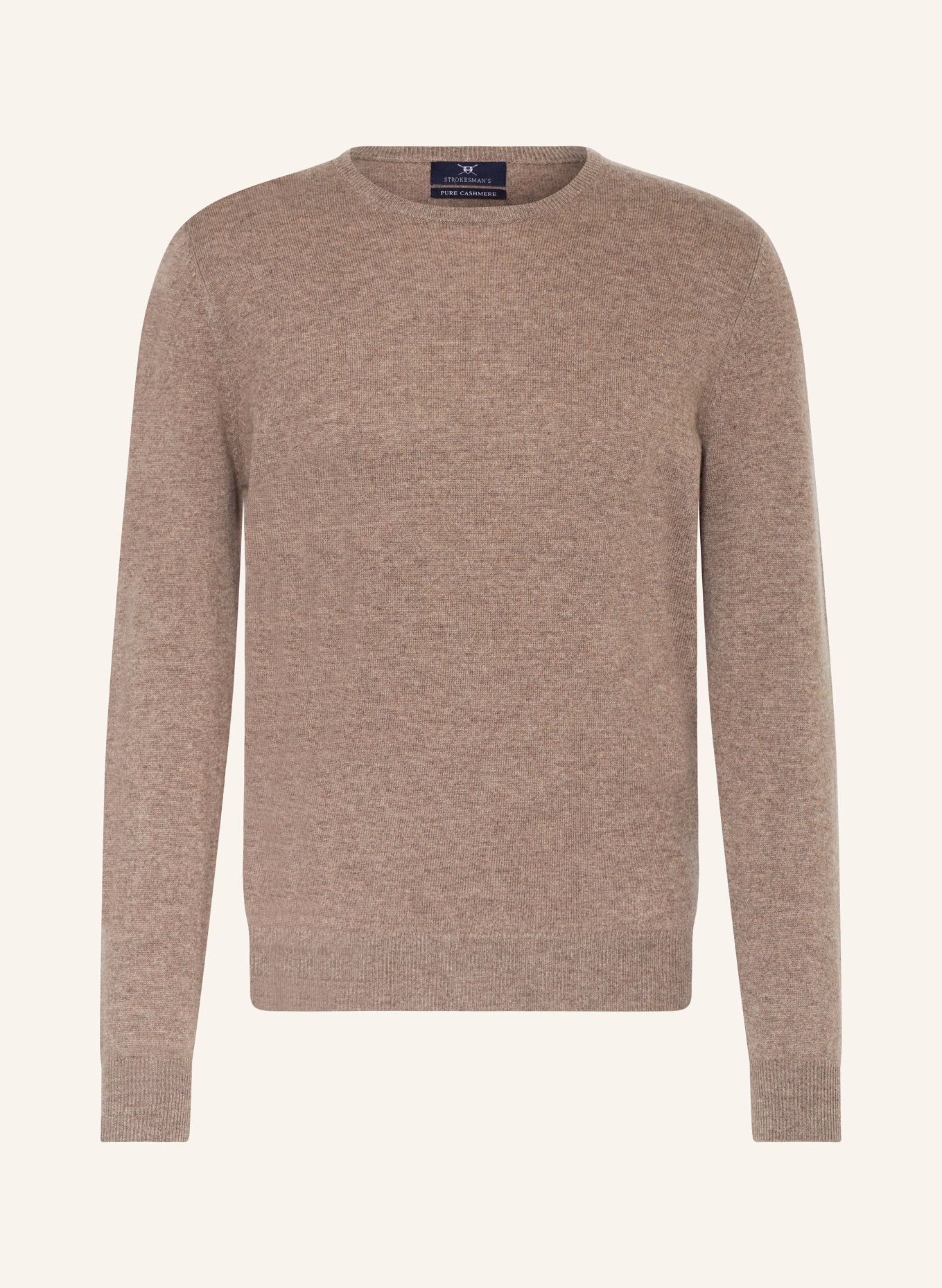 STROKESMAN'S Cashmere-Pullover, Farbe: TAUPE (Bild 1)