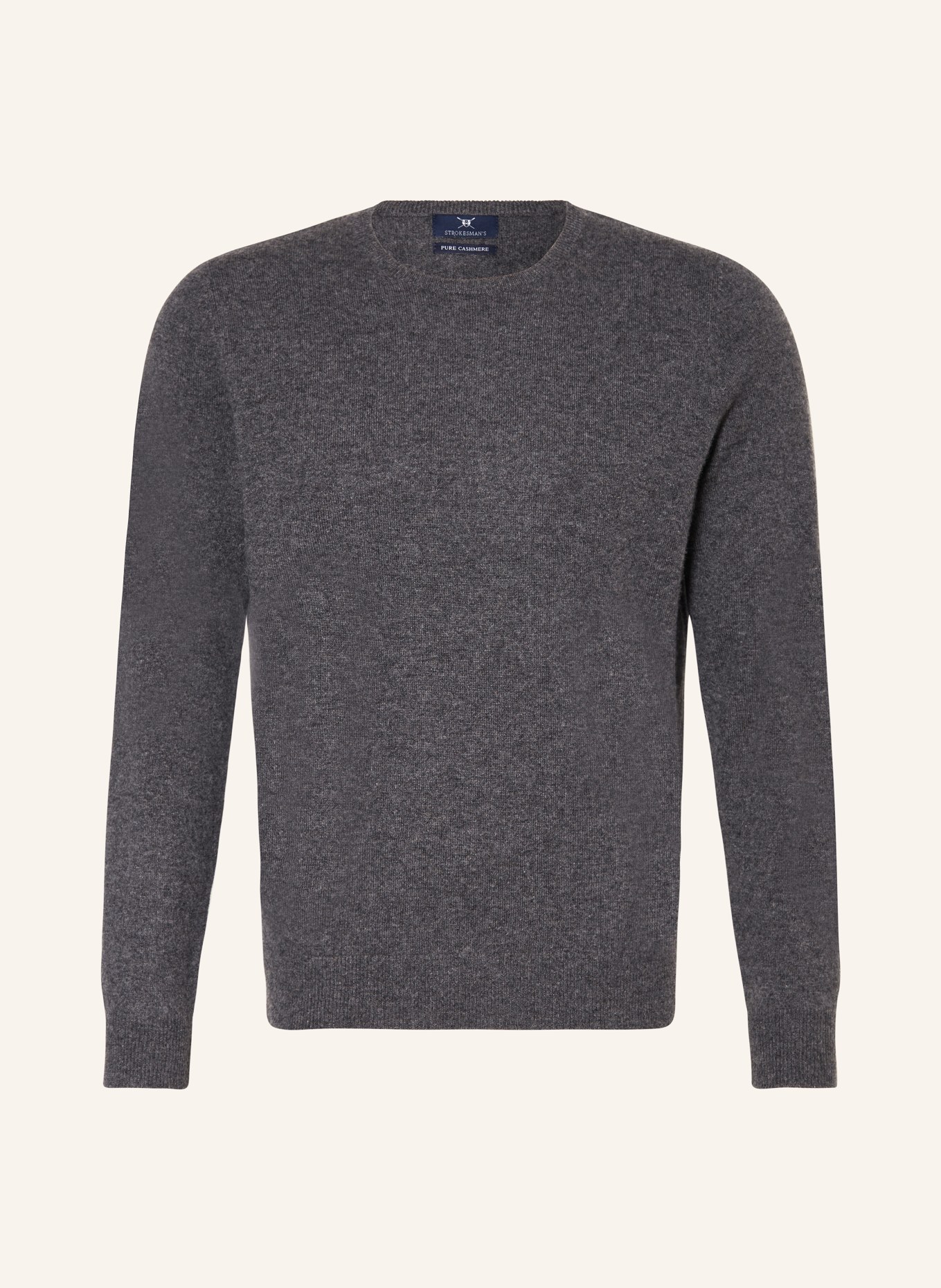 STROKESMAN'S Cashmere-Pullover: DUNKELGRAU