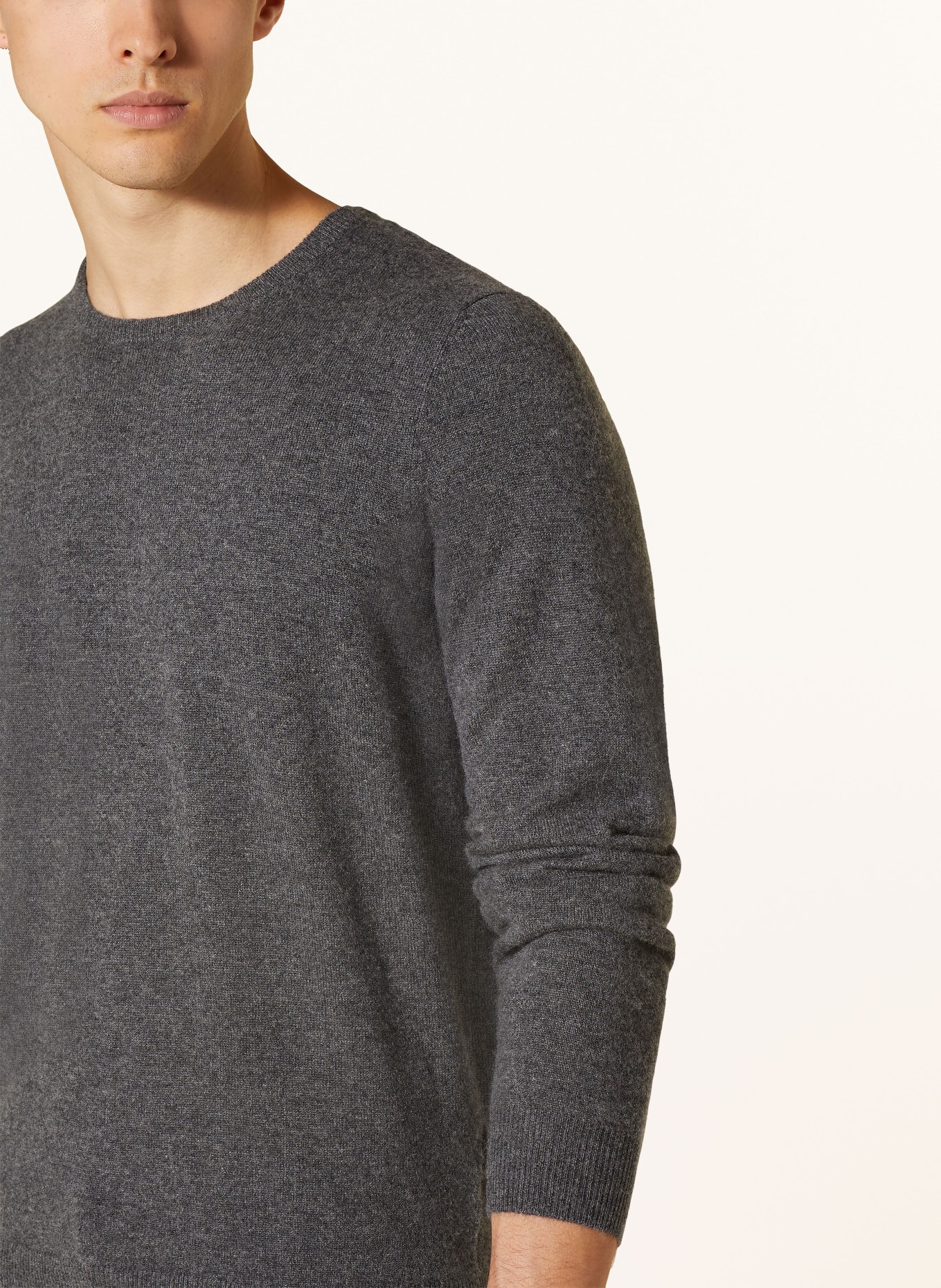 STROKESMAN'S Cashmere-Pullover: DUNKELGRAU