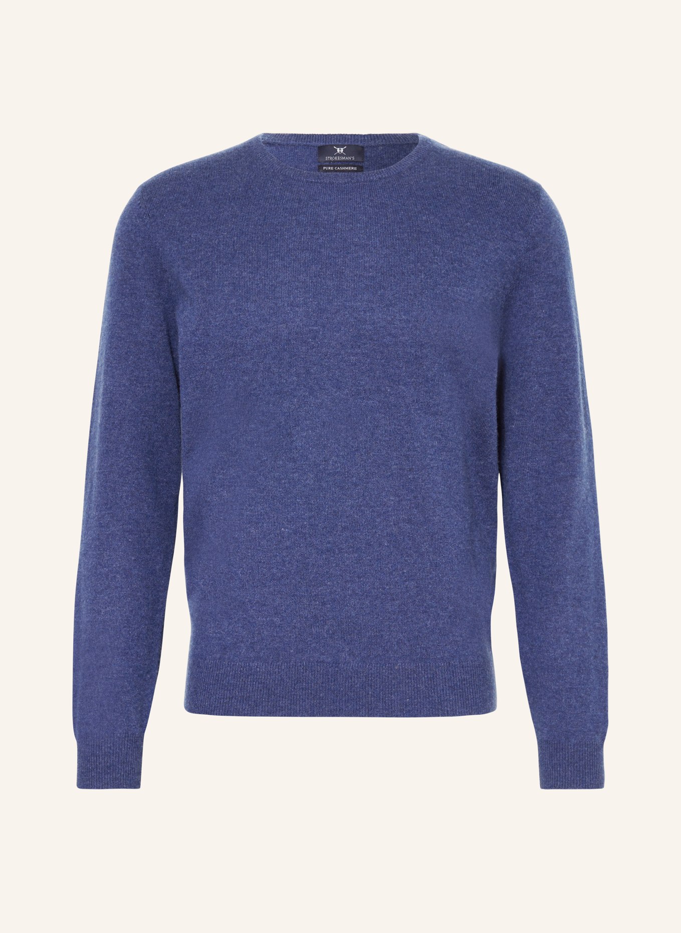 STROKESMAN'S Kasjmier trui: BLAUW