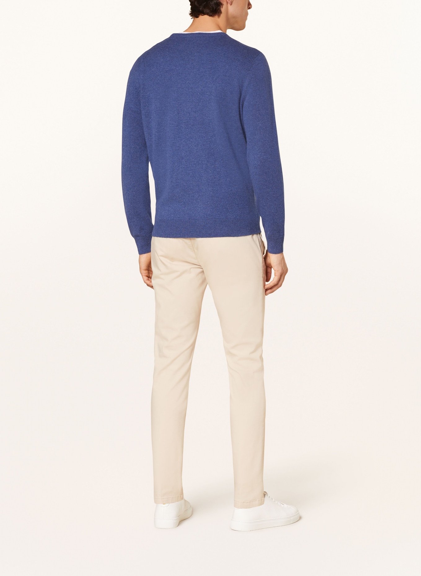 STROKESMAN'S Kasjmier trui: BLAUW