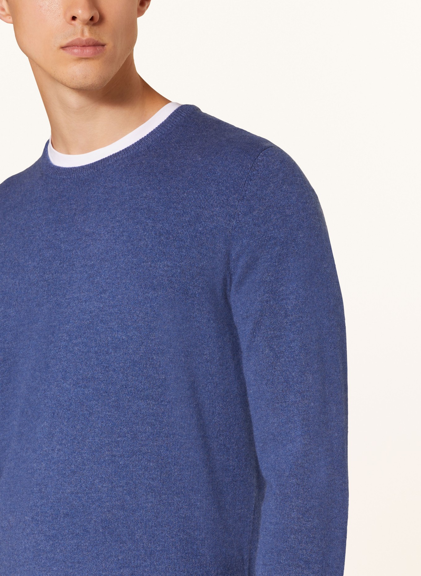 STROKESMAN'S Kasjmier trui: BLAUW