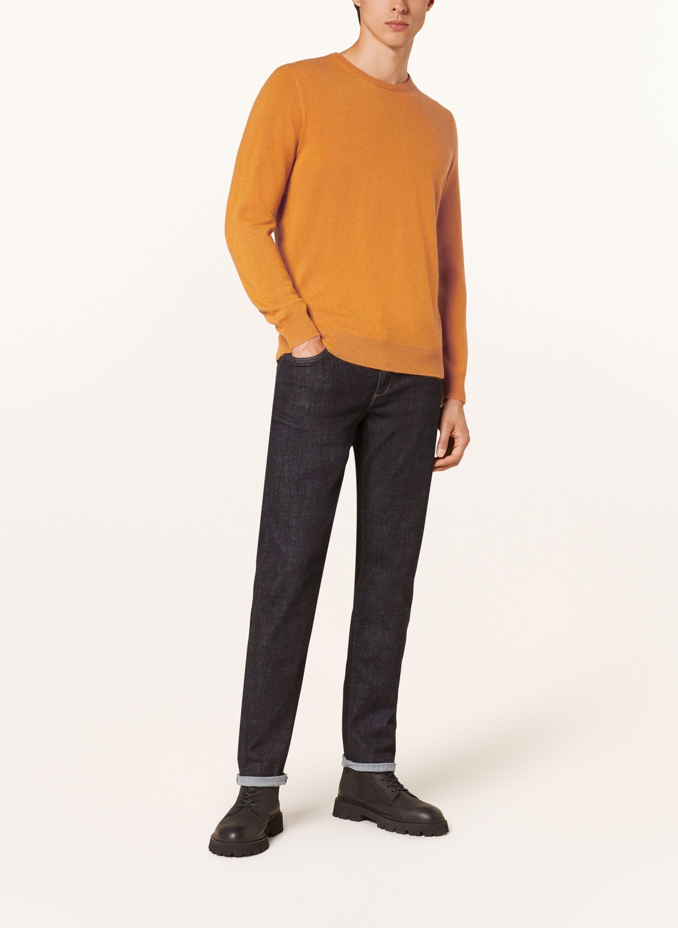 STROKESMAN'S Cashmere-Pullover: FCD 37560  orange