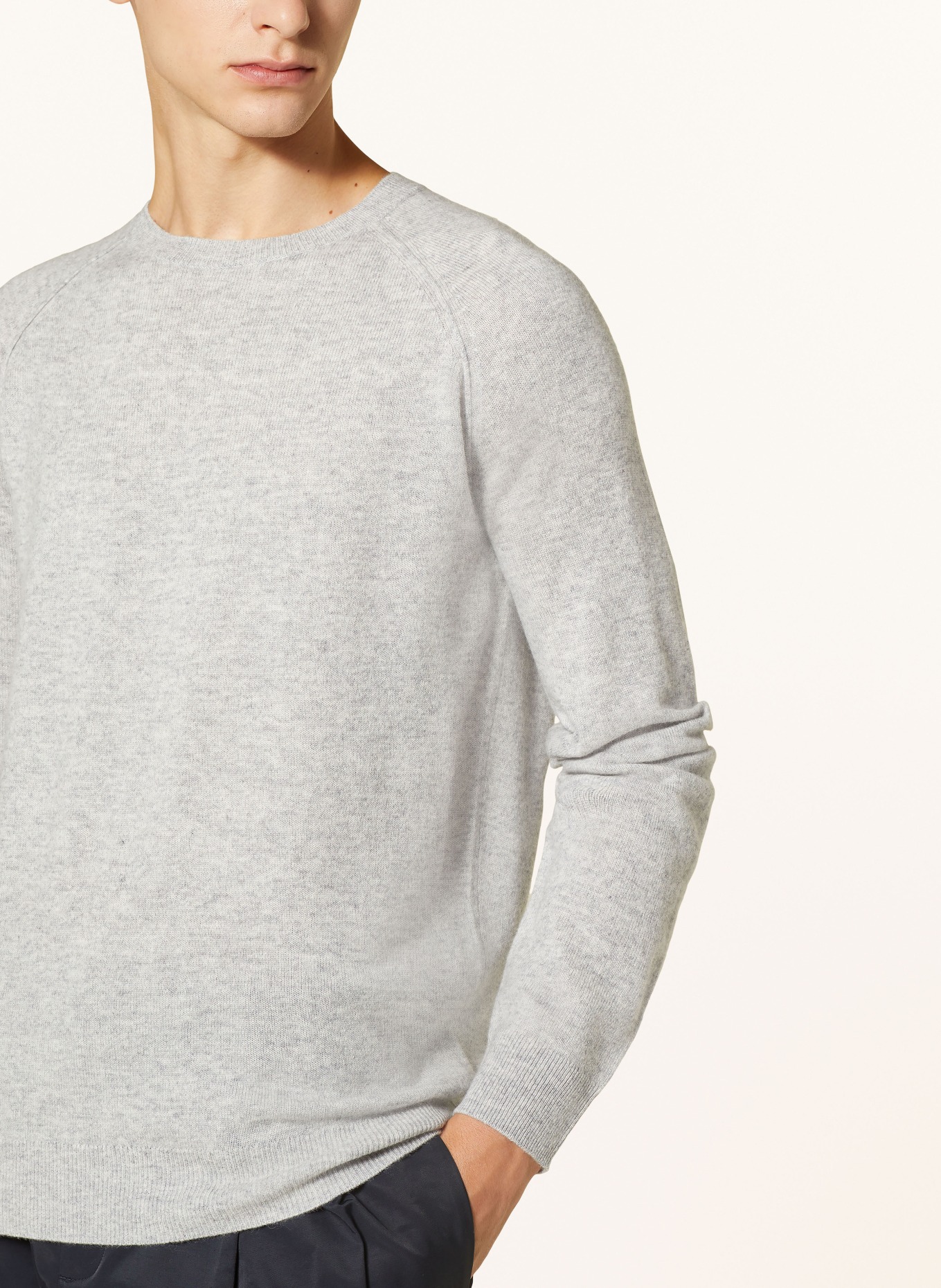 PAUL Cashmere-Pullover: HELLGRAU