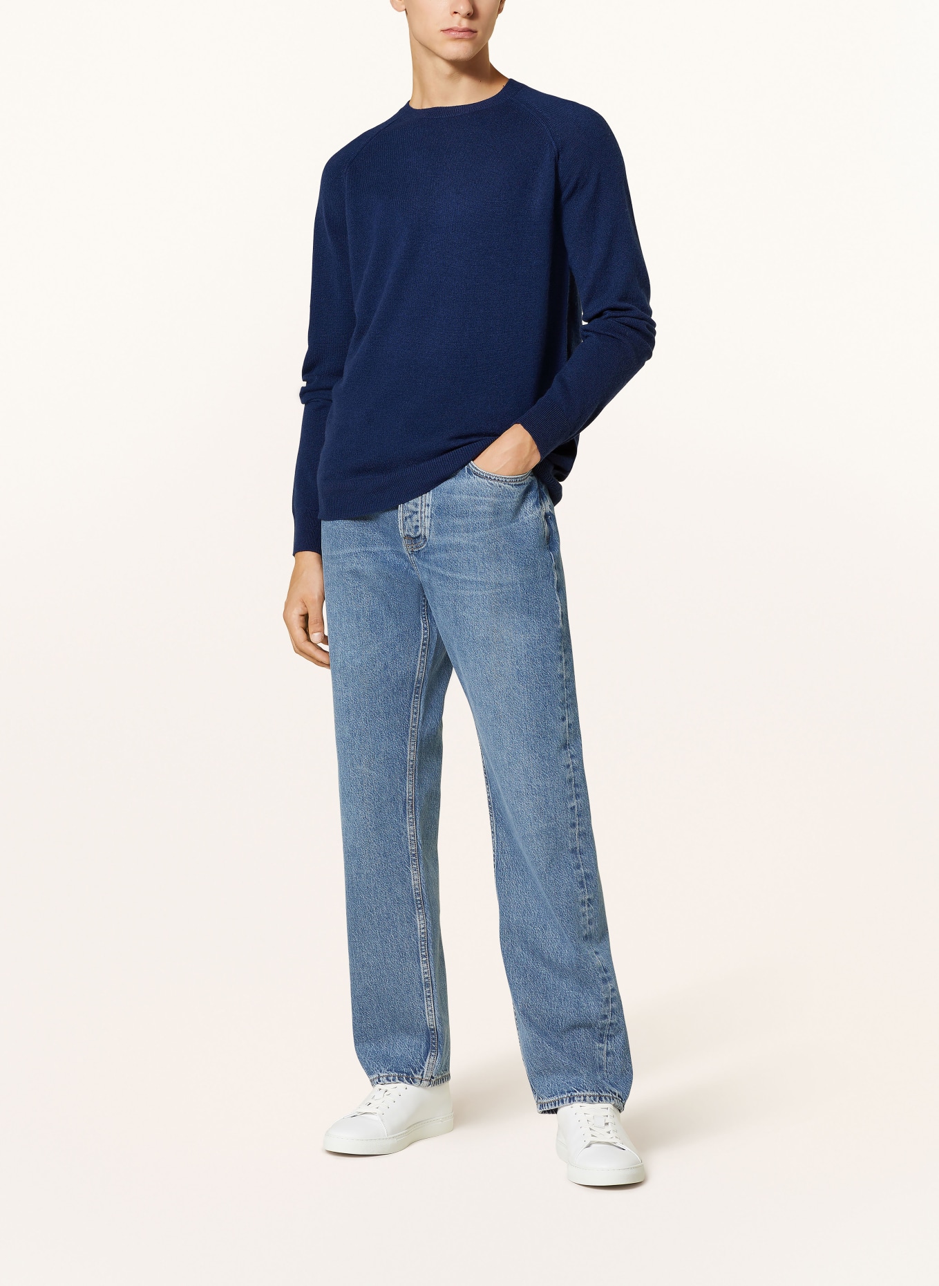 PAUL Cashmere sweater: DARK BLUE