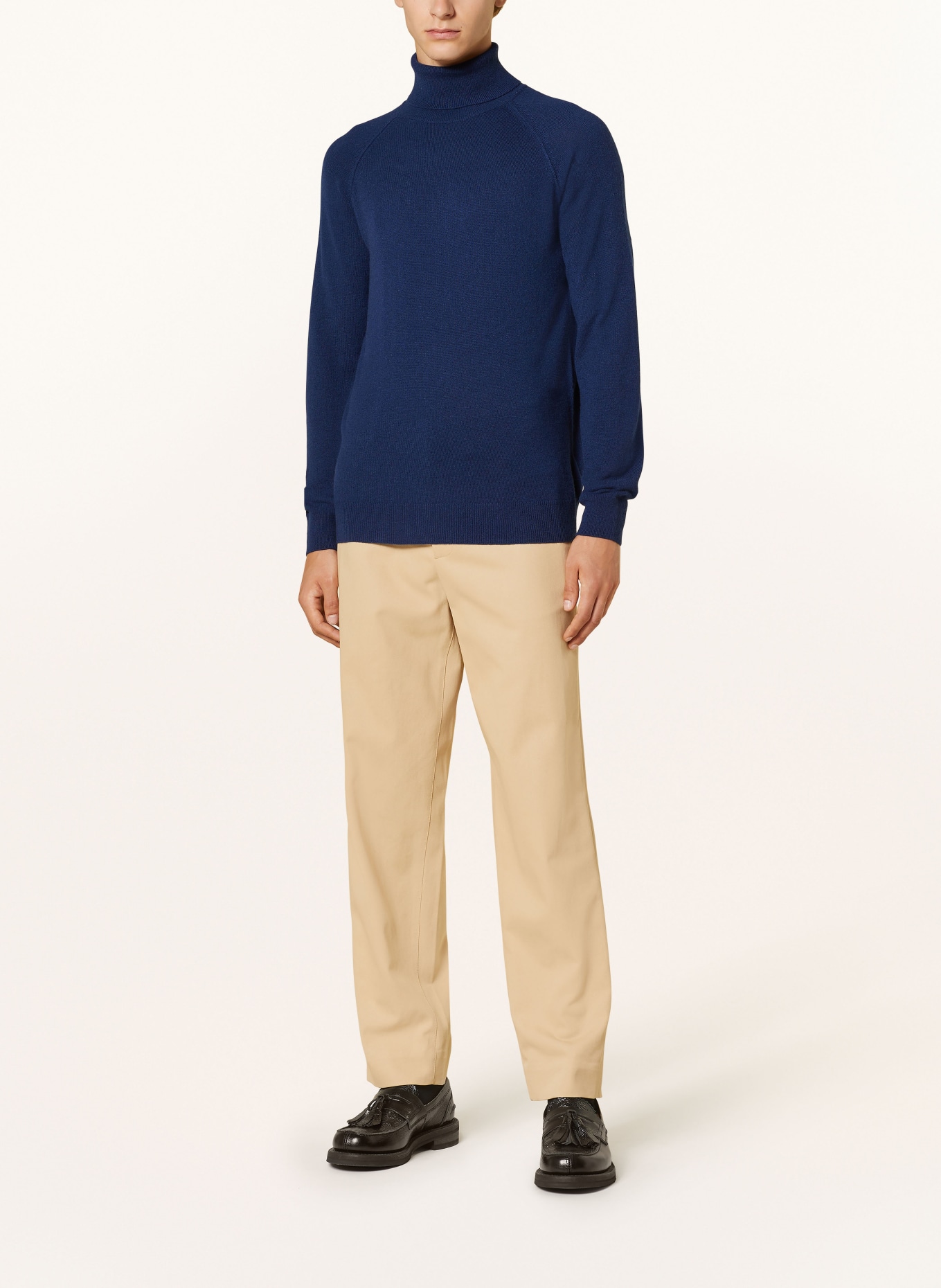 PAUL Rollkragenpullover aus Cashmere: DUNKELBLAU