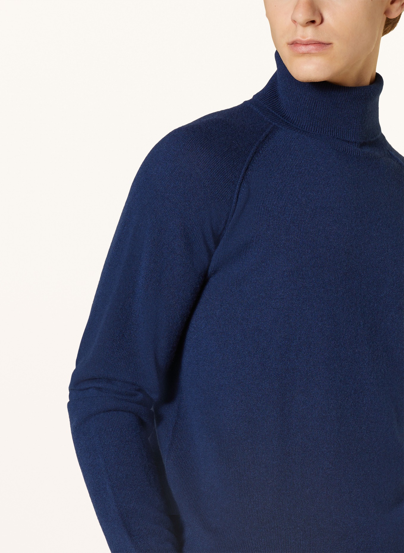 PAUL Rollkragenpullover aus Cashmere: DUNKELBLAU
