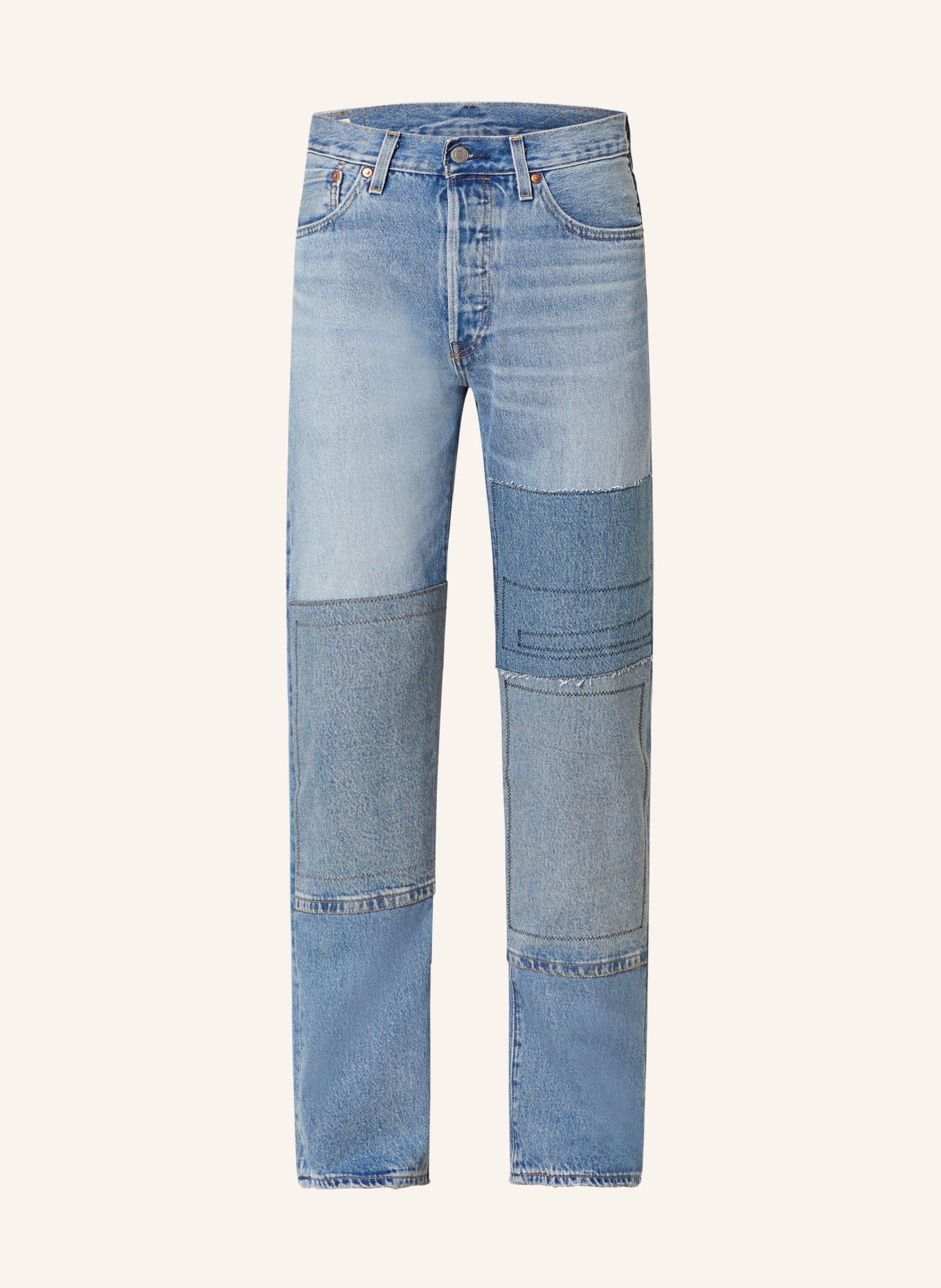 Levi's® Jeans 501 Regular Fit, Farbe: 98 Med Indigo - Worn In (Bild 1)