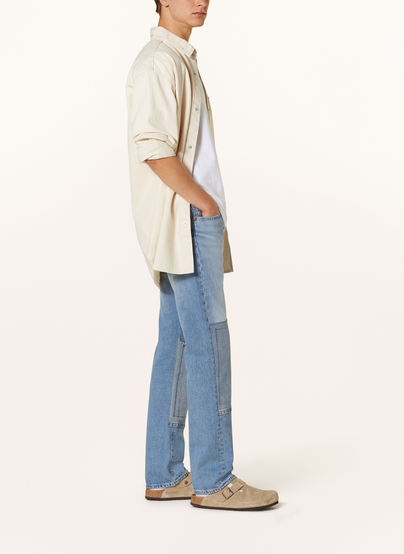 Levi's® Jeans 501 Regular Fit, Farbe: 98 Med Indigo - Worn In (Bild 4)