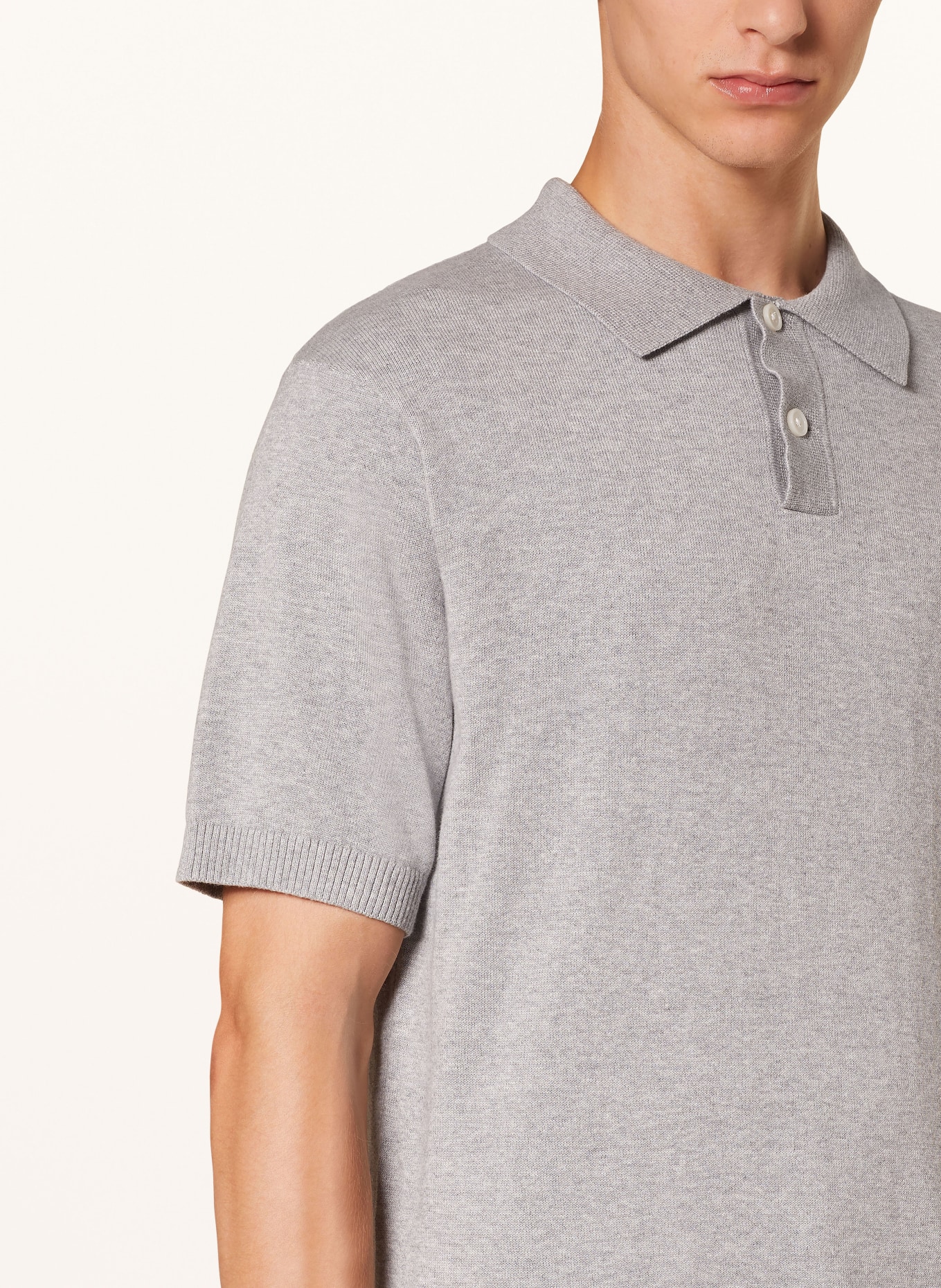 Levi's® Knitted polo shirt, Color: GRAY (Image 4)