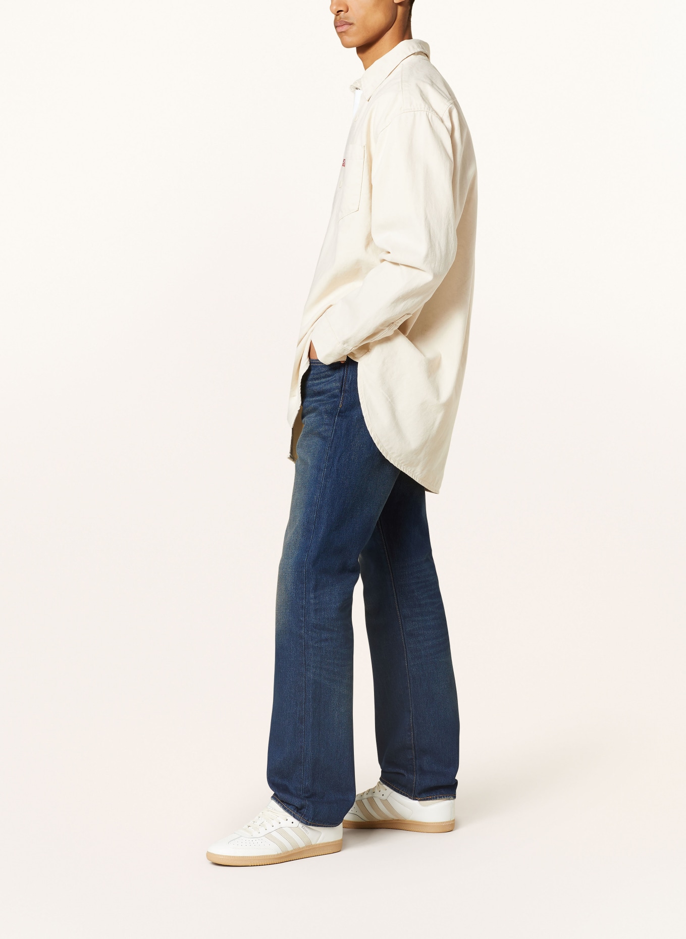 Levi's® Jeans 501 Straight Fit, Farbe: 92 Dark Indigo - Worn In (Bild 4)