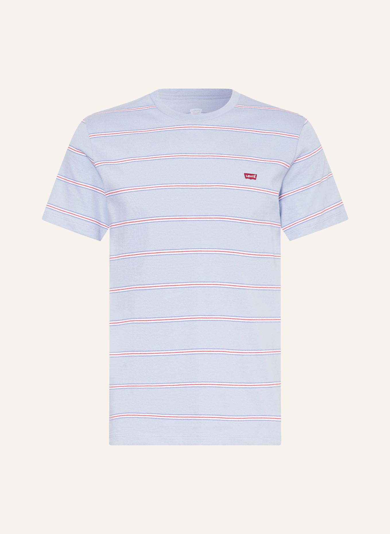 Levi's® T-shirt ORIGINAL, Color: LIGHT BLUE/ WHITE/ RED (Image 1)